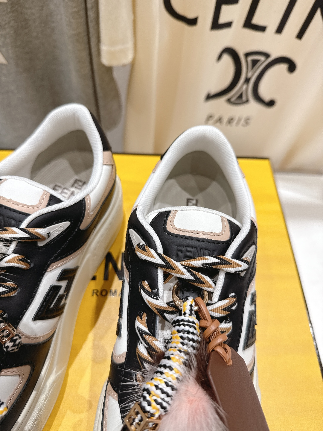 高版本出厂 Fendi/芬迪F029 2025ss新款 First 1系列网面系带厚底休闲运动鞋顶级版本