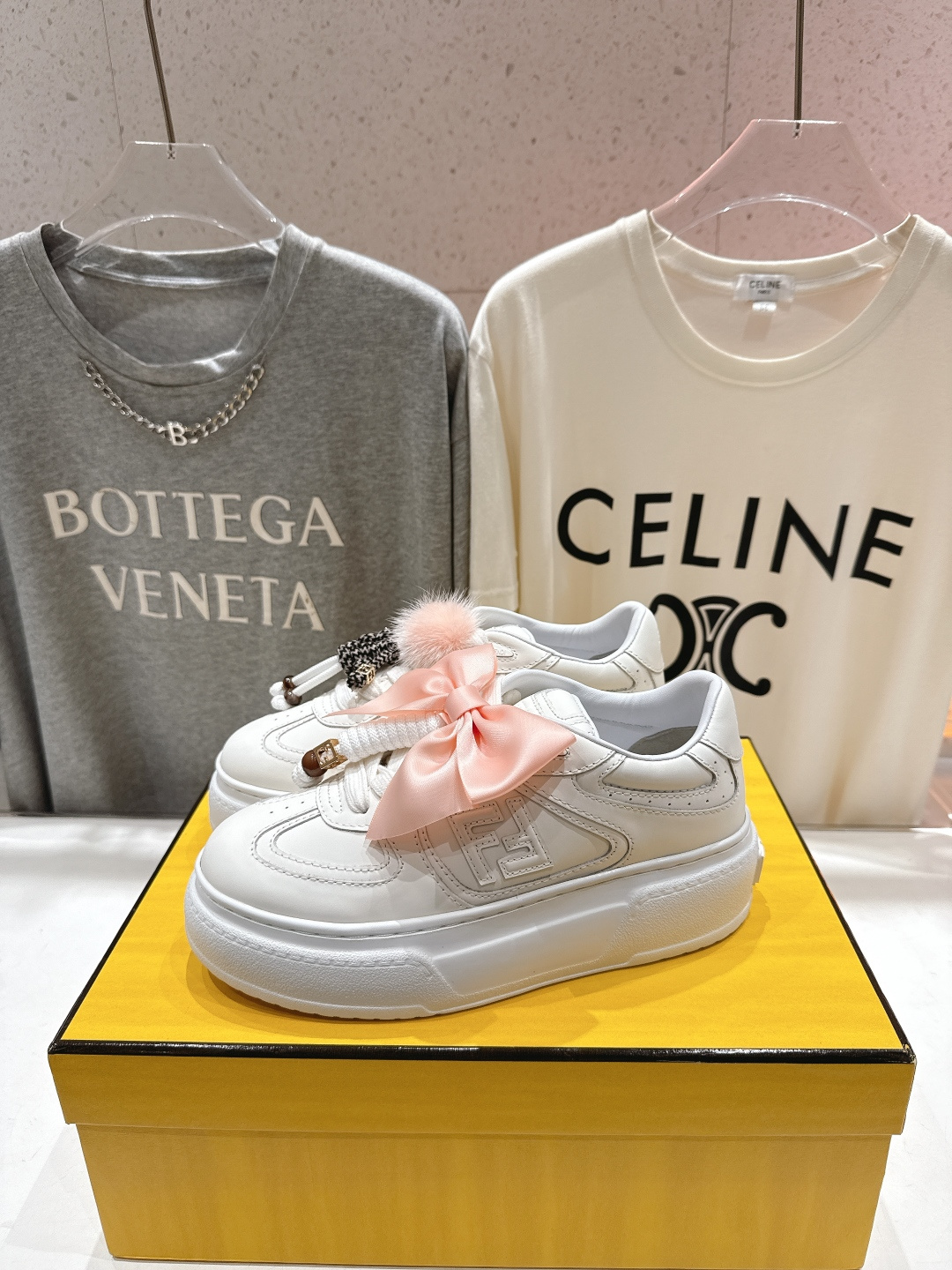 高版本出厂 Fendi/芬迪F029 2025ss新款 First 1系列网面系带厚底休闲运动鞋顶级版本