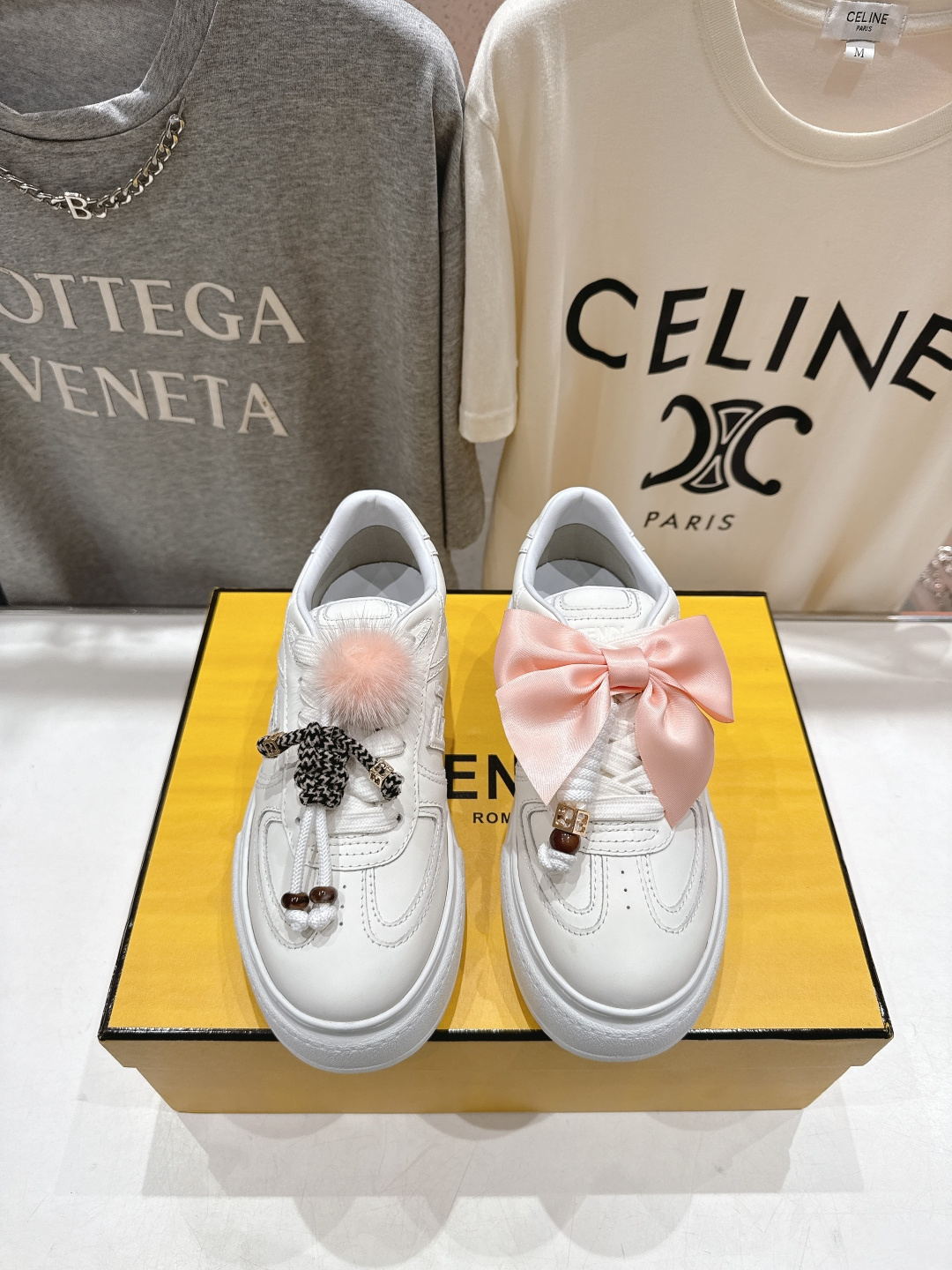 高版本出厂 Fendi/芬迪F029 2025ss新款 First 1系列网面系带厚底休闲运动鞋顶级版本