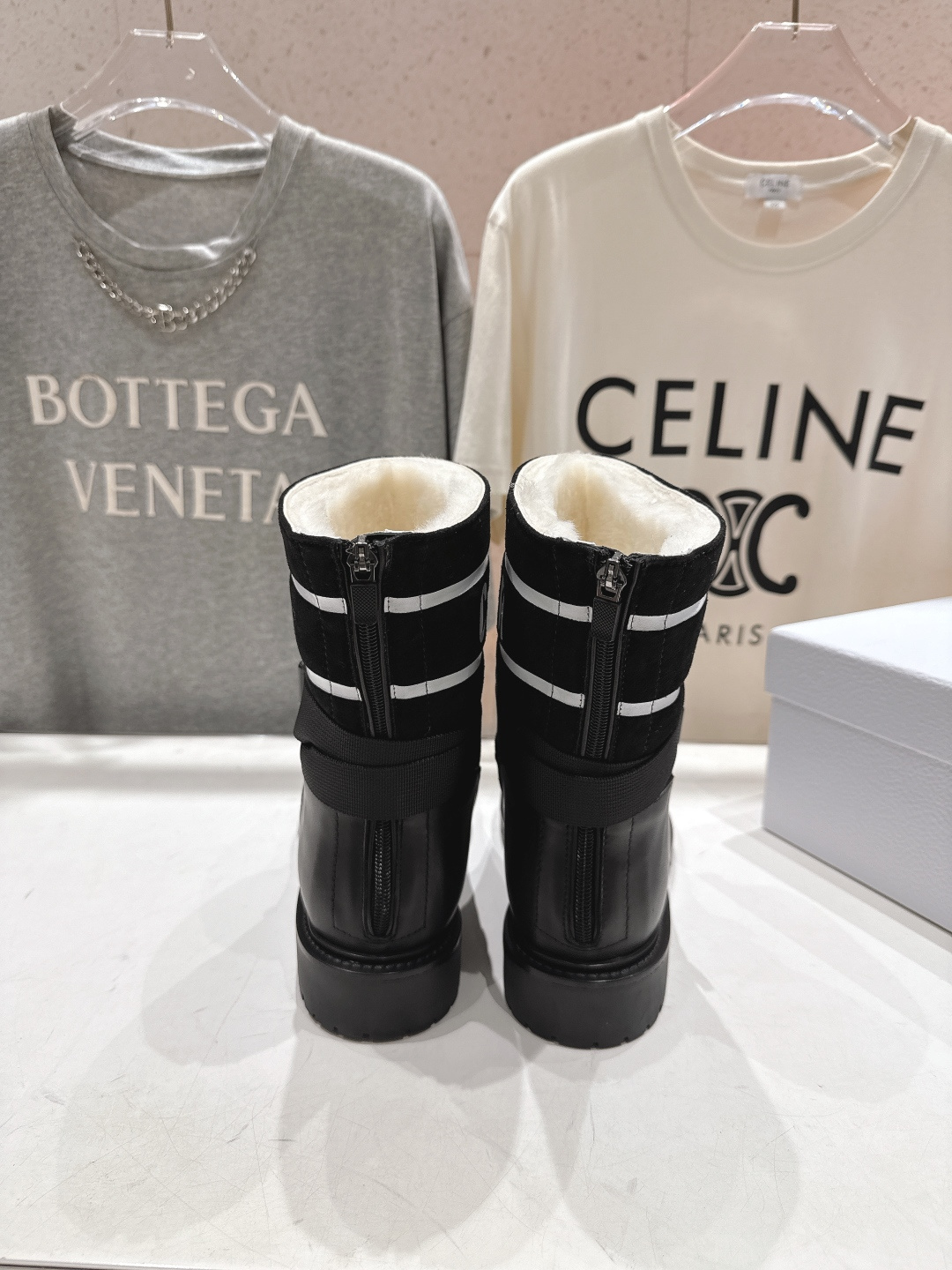 高版本出厂 毛里 Dior*迪奥 D家F019 2025ss走秀款工装中筒靴 小红书爆款，各大明星网红的