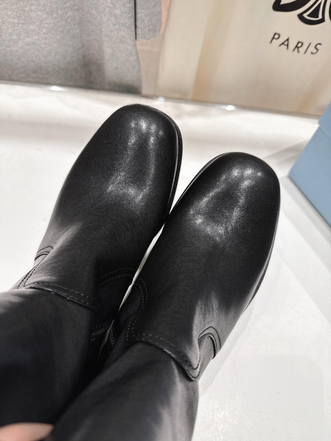 高版本出厂 prada/普拉达F041 2025ss秋冬新款马丁靴骑士靴短靴，非常耐看的一款走秀款骑士靴