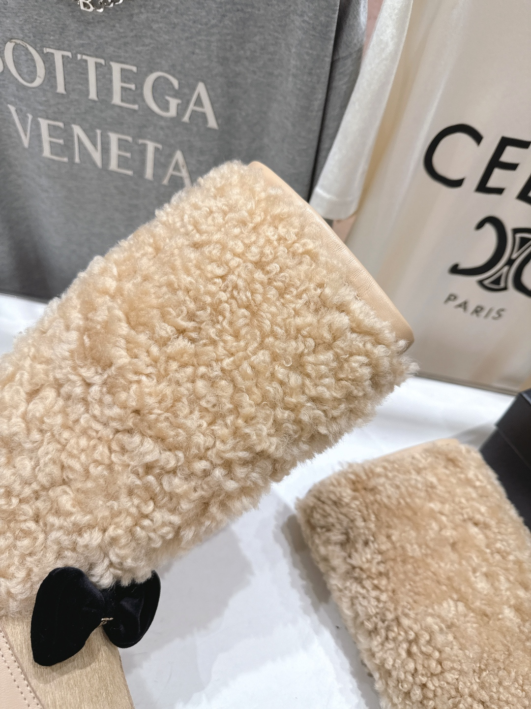 高版本出厂 Chanel*香奈儿F015小香家2025ss秋冬新款可爱风羊毛中筒靴长靴秋冬香家必备爆款！