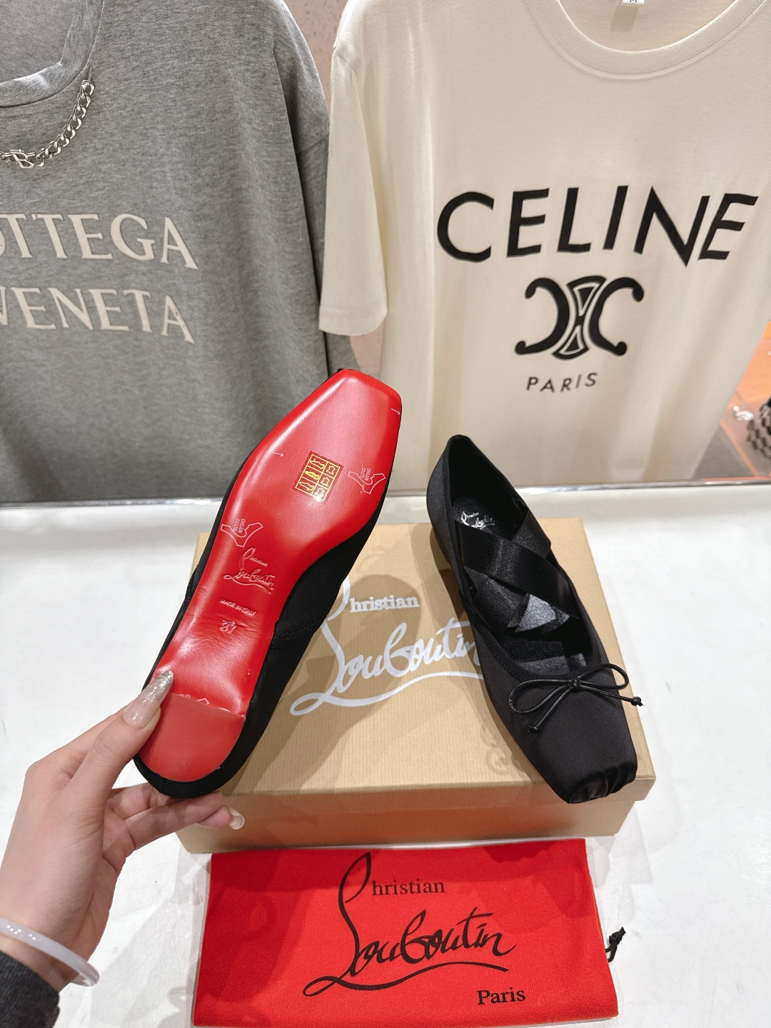 高版本出厂 Christian Loubotti CL红底鞋F030 2026ss早春新款玛丽珍单鞋芭蕾