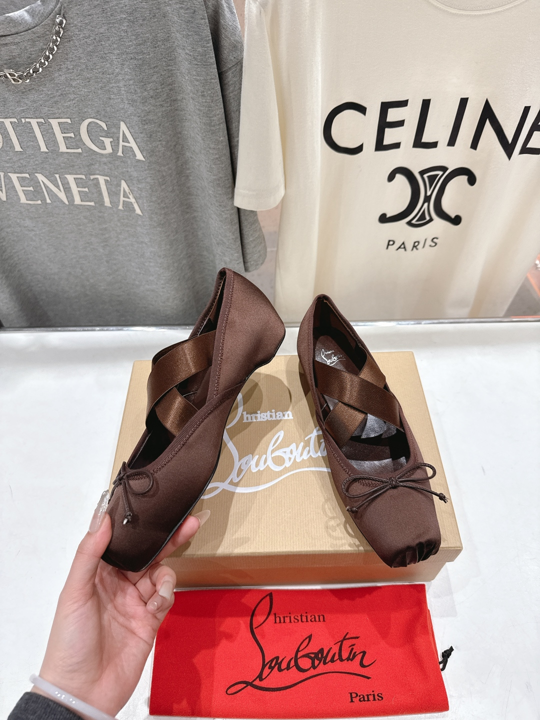 高版本出厂 Christian Loubotti CL红底鞋F030 2026ss早春新款玛丽珍单鞋芭蕾