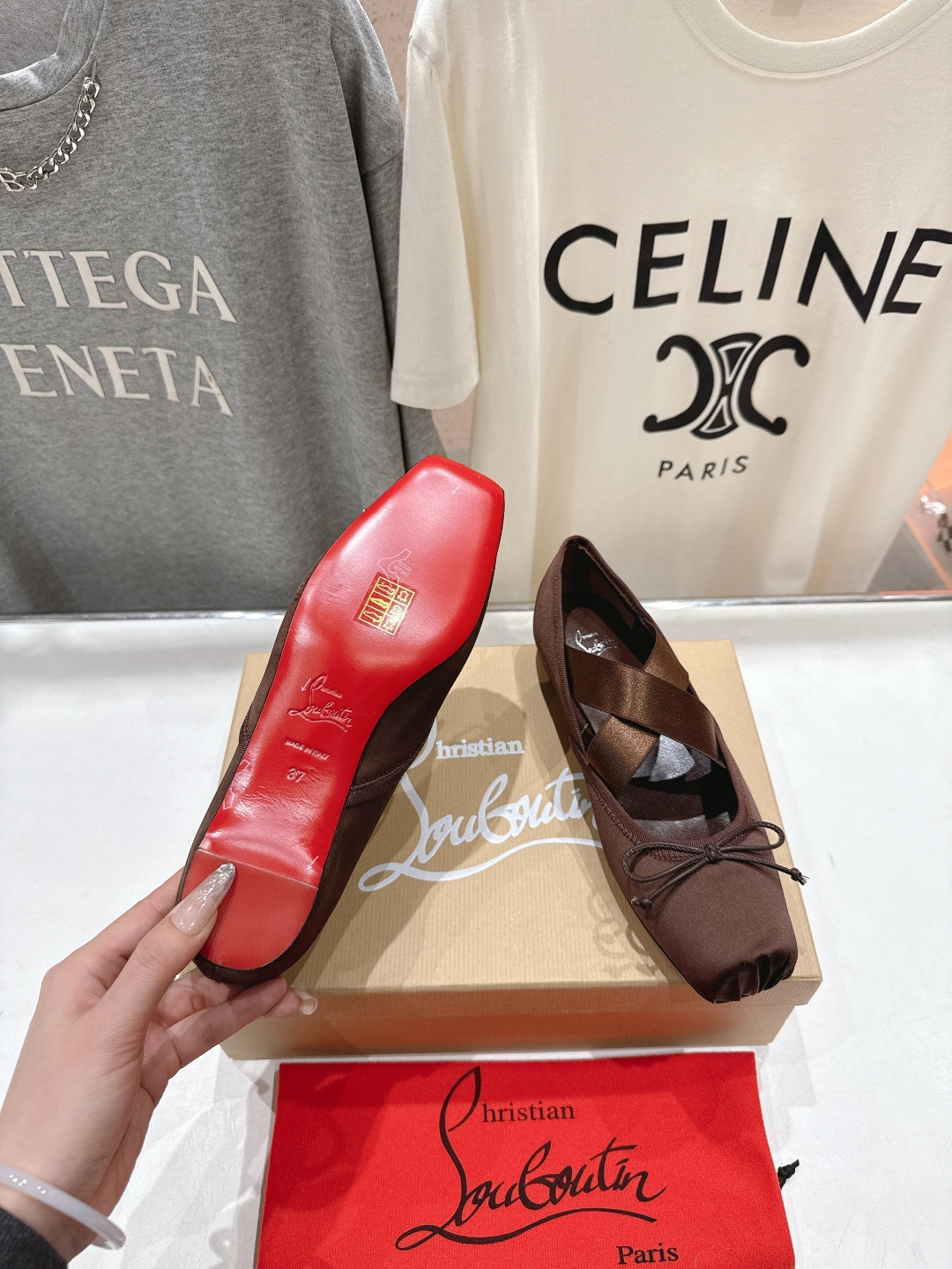 高版本出厂 Christian Loubotti CL红底鞋F030 2026ss早春新款玛丽珍单鞋芭蕾