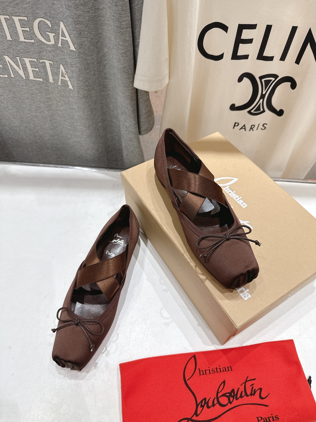 高版本出厂 Christian Loubotti CL红底鞋F030 2026ss早春新款玛丽珍单鞋芭蕾