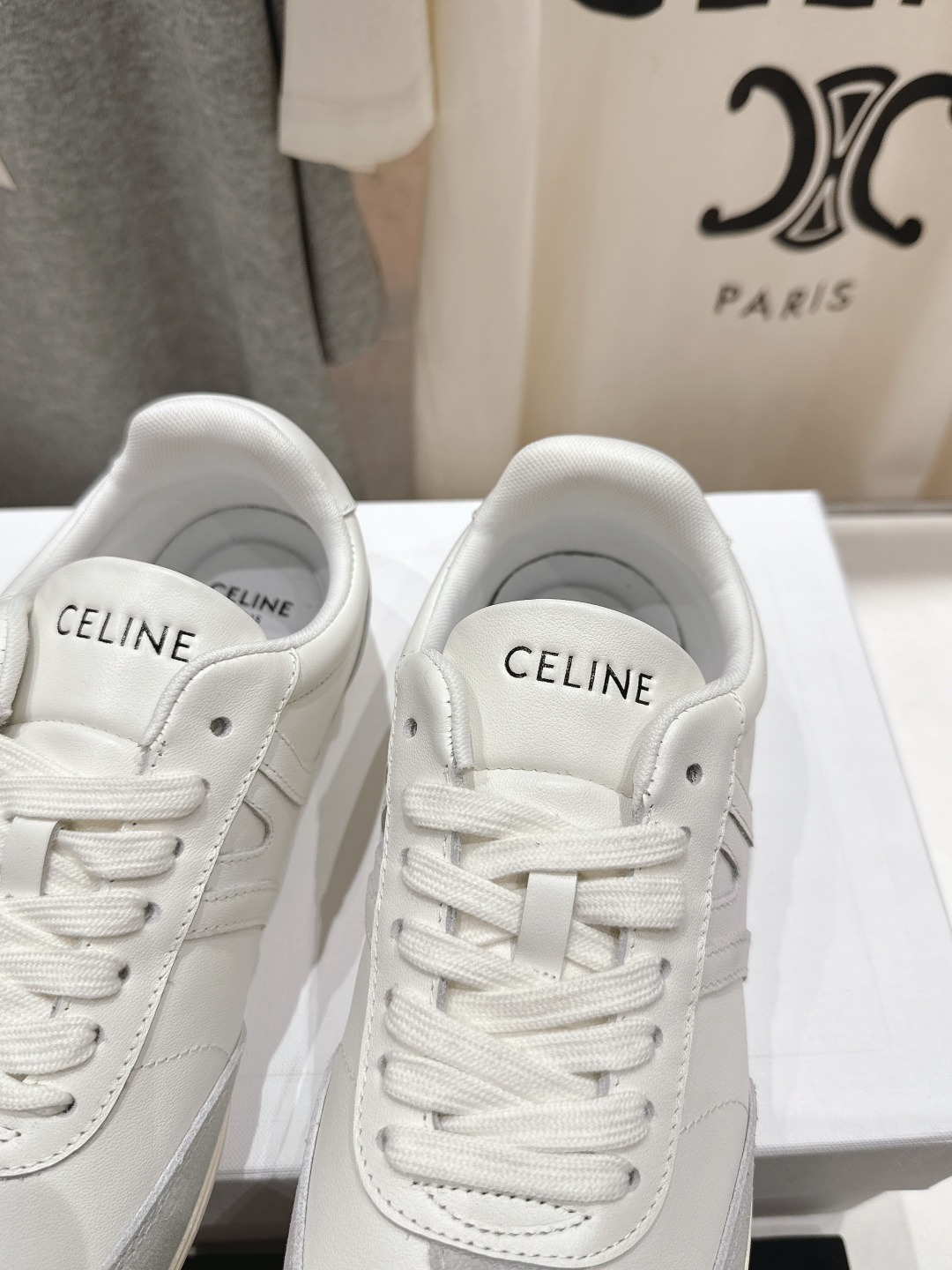 高版本出厂 CELINE*思琳赛琳F035 2025ss新款徽标系带阿甘鞋休闲运动鞋小白鞋简单舒服，干净