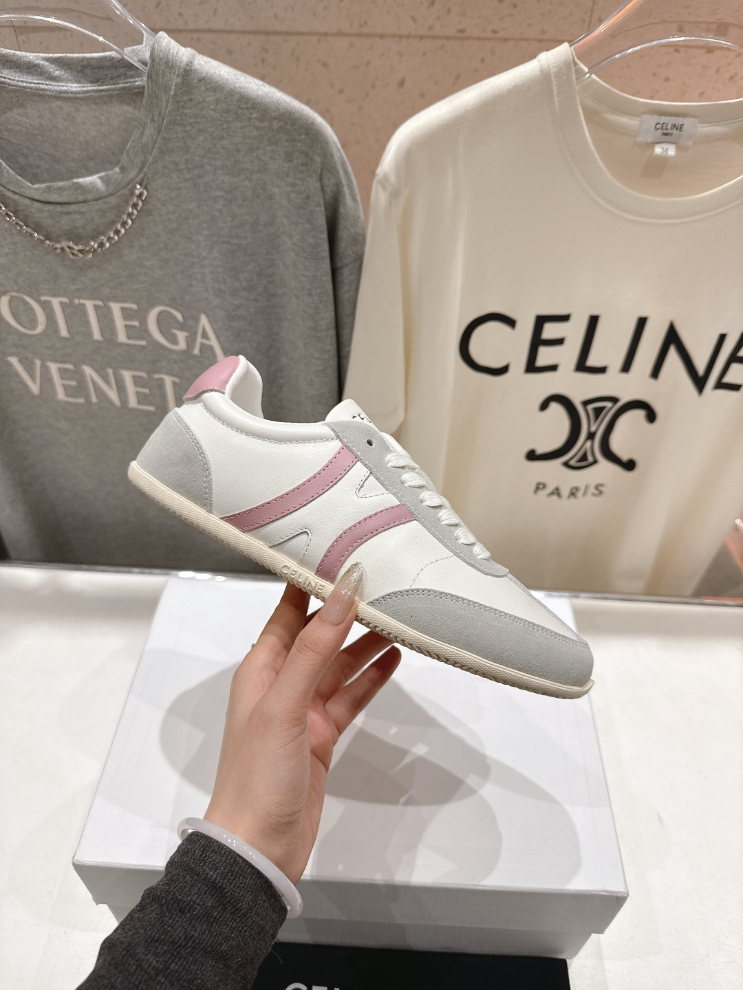 高版本出厂 CELINE*思琳赛琳F035 2025ss新款徽标系带阿甘鞋休闲运动鞋小白鞋简单舒服，干净