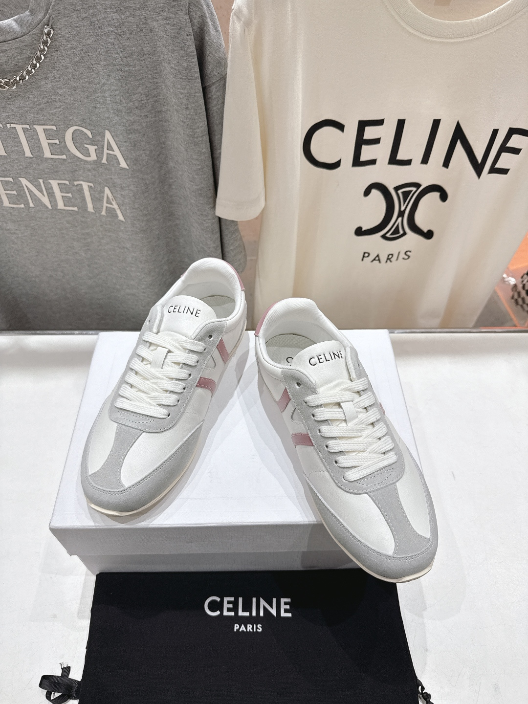 高版本出厂 CELINE*思琳赛琳F035 2025ss新款徽标系带阿甘鞋休闲运动鞋小白鞋简单舒服，干净