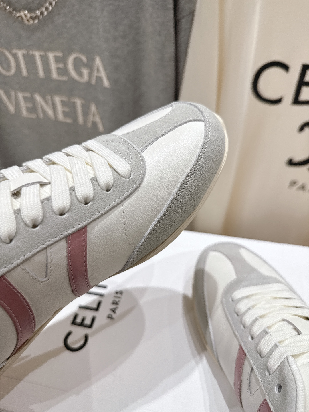 高版本出厂 CELINE*思琳赛琳F035 2025ss新款徽标系带阿甘鞋休闲运动鞋小白鞋简单舒服，干净