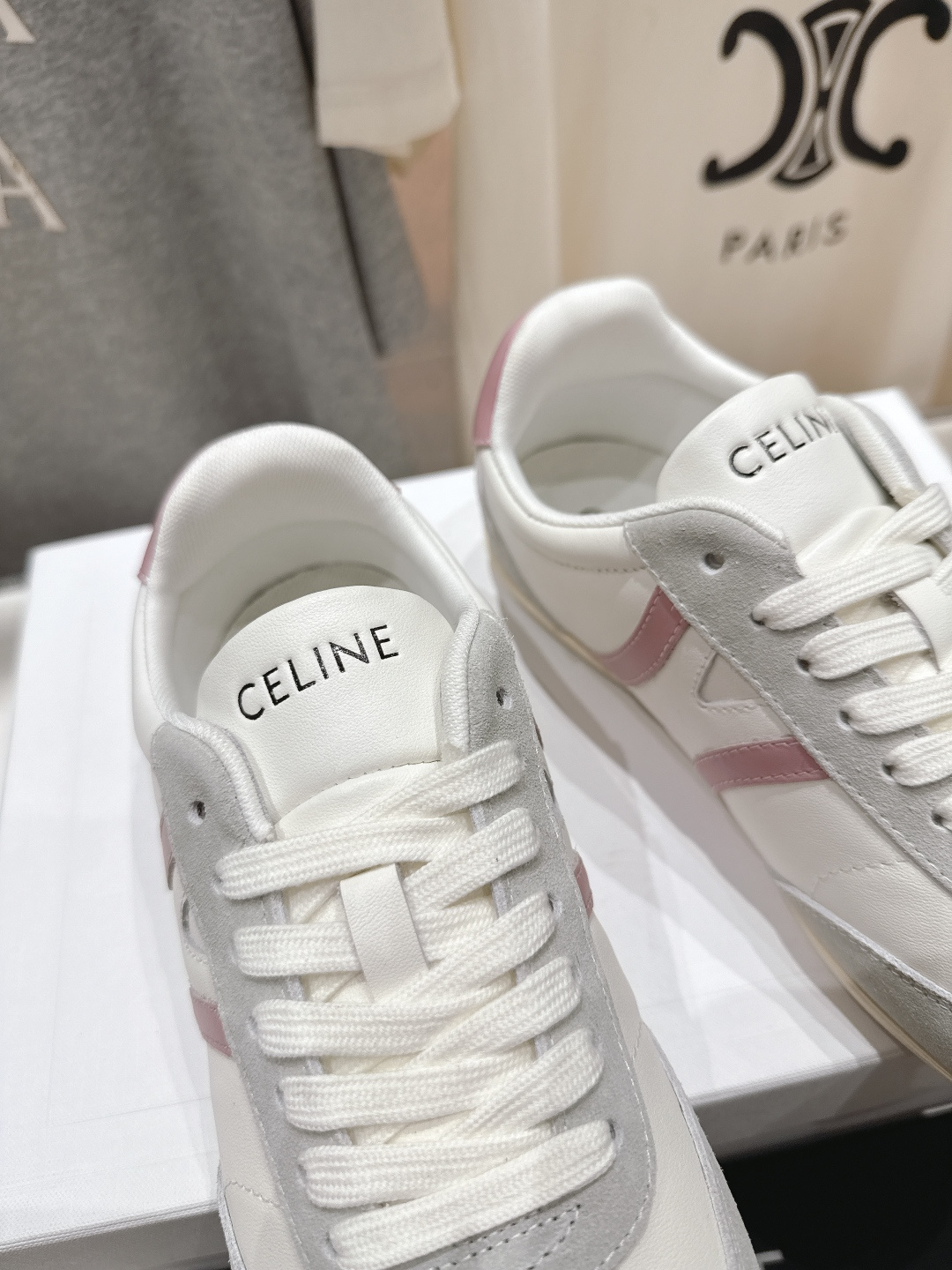 高版本出厂 CELINE*思琳赛琳F035 2025ss新款徽标系带阿甘鞋休闲运动鞋小白鞋简单舒服，干净