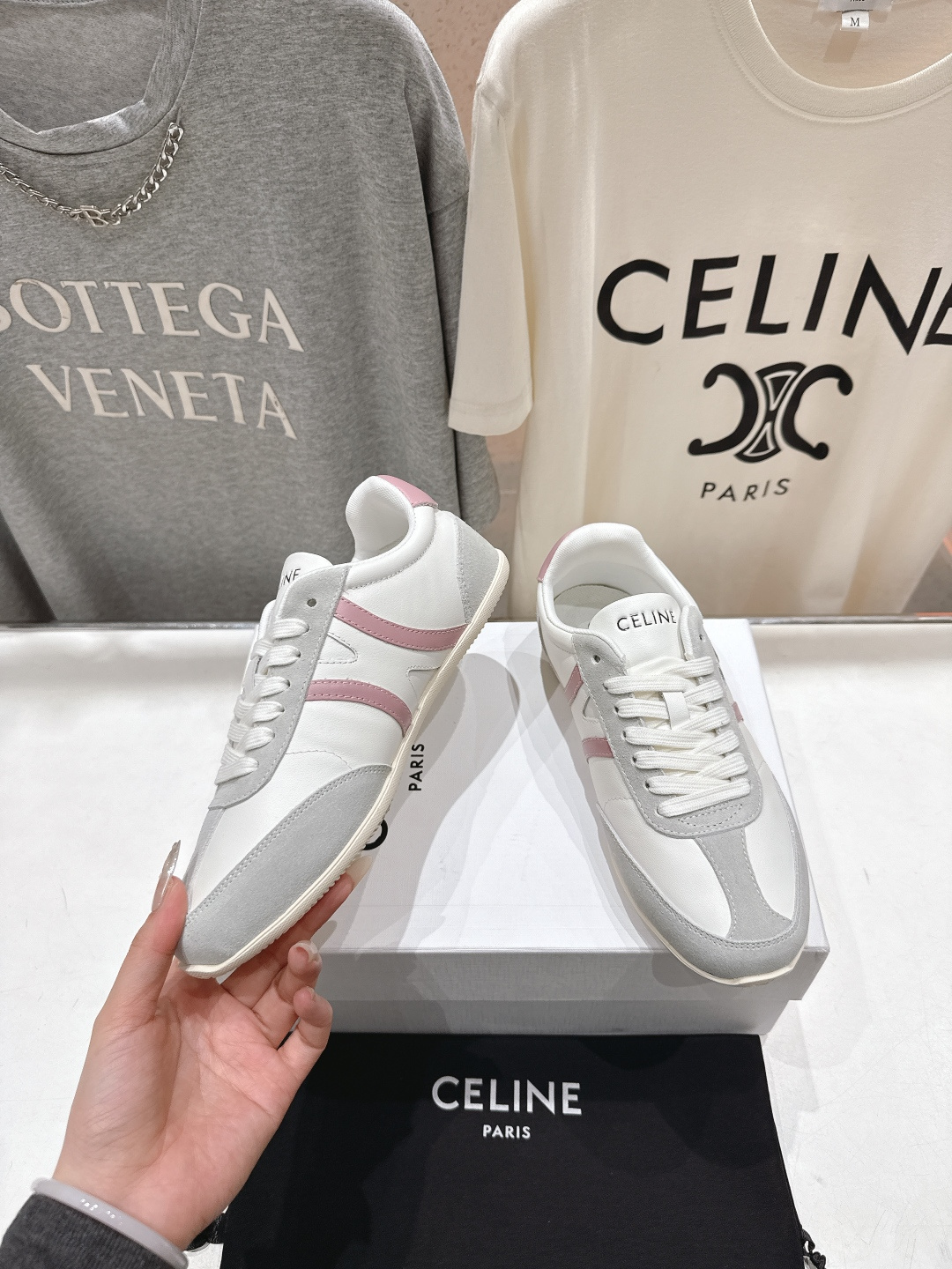 高版本出厂 CELINE*思琳赛琳F035 2025ss新款徽标系带阿甘鞋休闲运动鞋小白鞋简单舒服，干净