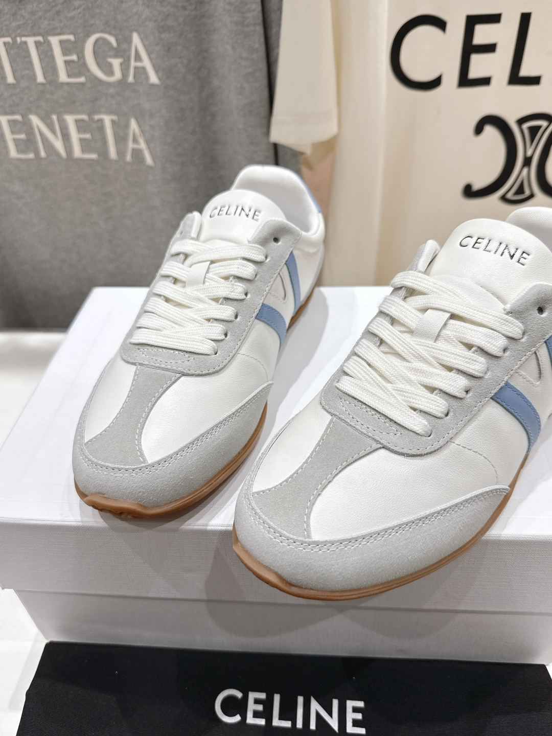 高版本出厂 CELINE*思琳赛琳F035 2025ss新款徽标系带阿甘鞋休闲运动鞋小白鞋简单舒服，干净