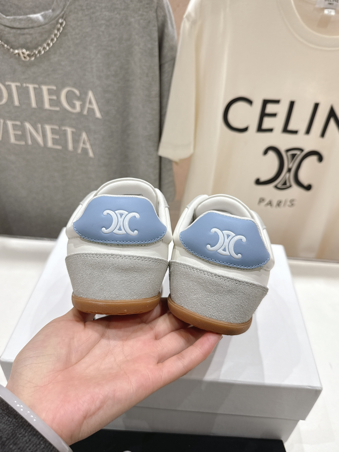 高版本出厂 CELINE*思琳赛琳F035 2025ss新款徽标系带阿甘鞋休闲运动鞋小白鞋简单舒服，干净