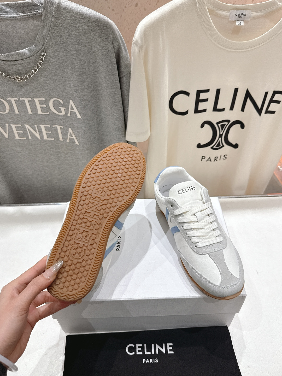 高版本出厂 CELINE*思琳赛琳F035 2025ss新款徽标系带阿甘鞋休闲运动鞋小白鞋简单舒服，干净
