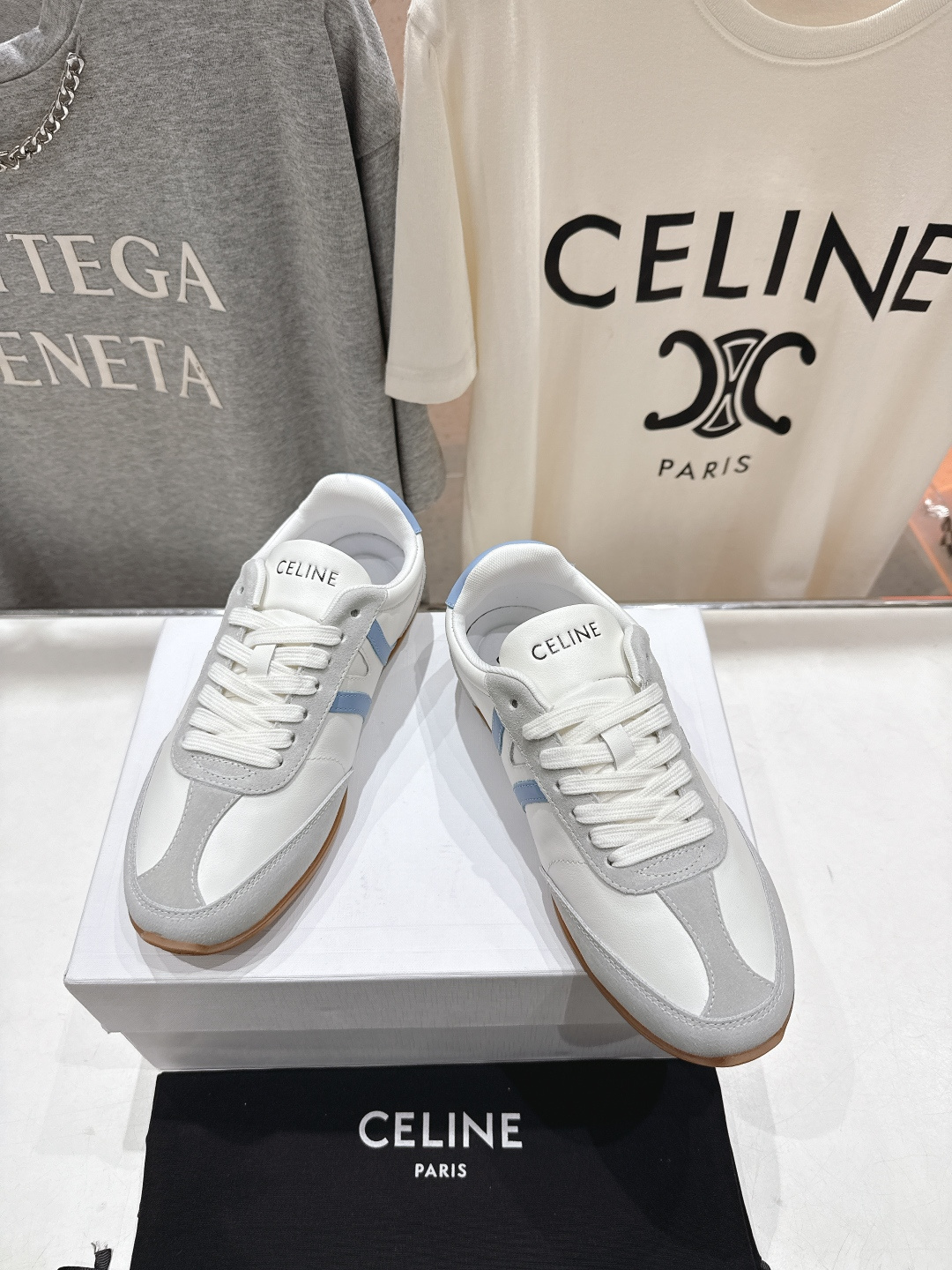高版本出厂 CELINE*思琳赛琳F035 2025ss新款徽标系带阿甘鞋休闲运动鞋小白鞋简单舒服，干净