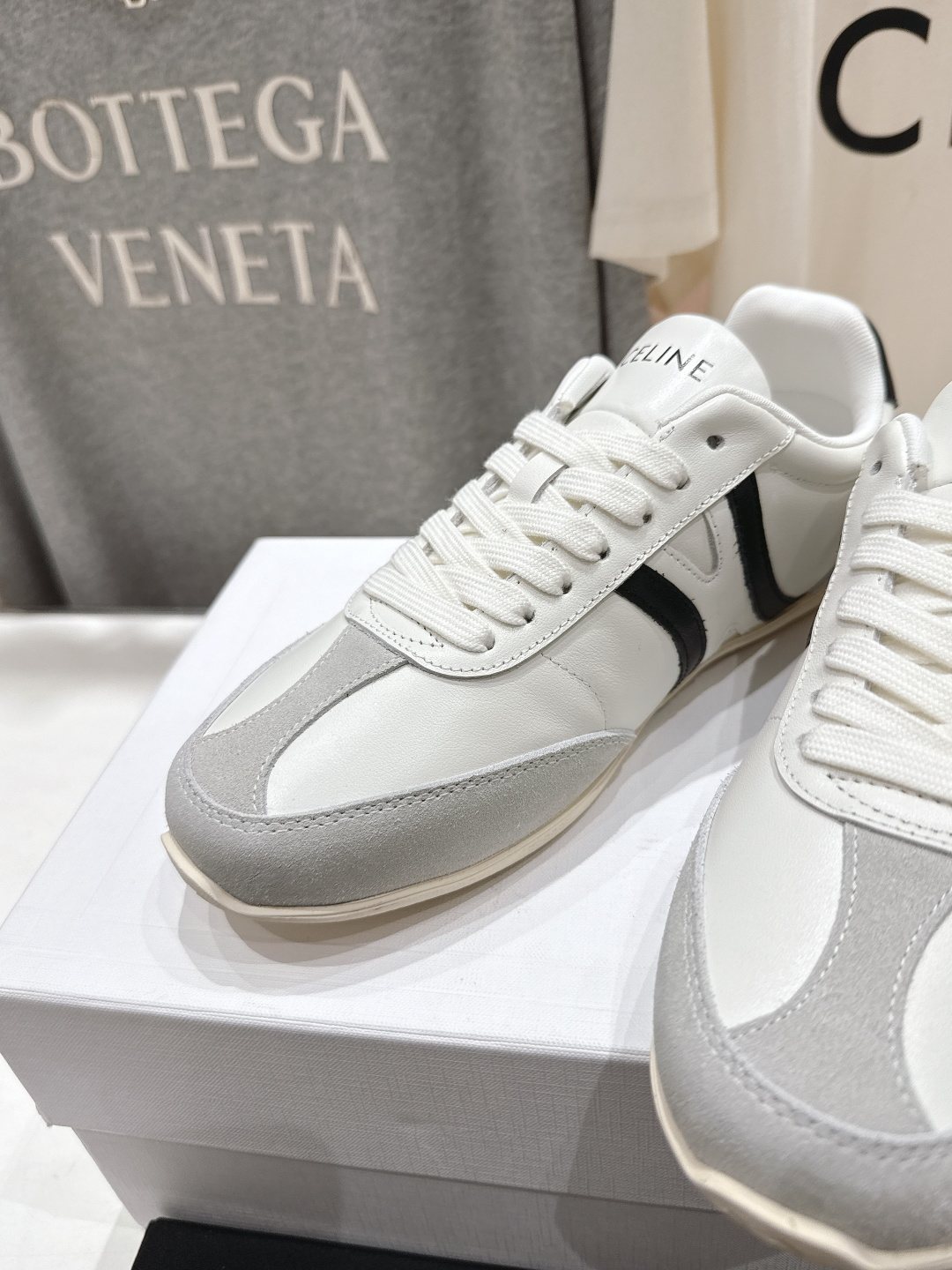 高版本出厂 CELINE*思琳赛琳F035 2025ss新款徽标系带阿甘鞋休闲运动鞋小白鞋简单舒服，干净