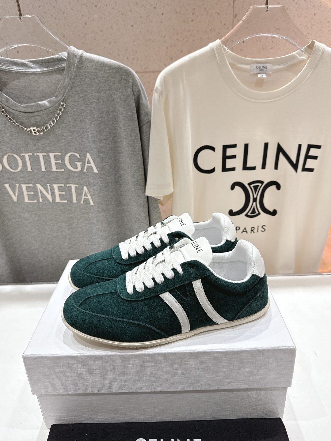 高版本出厂 CELINE*思琳赛琳F035 2025ss新款徽标系带阿甘鞋休闲运动鞋小白鞋简单舒服，干净
