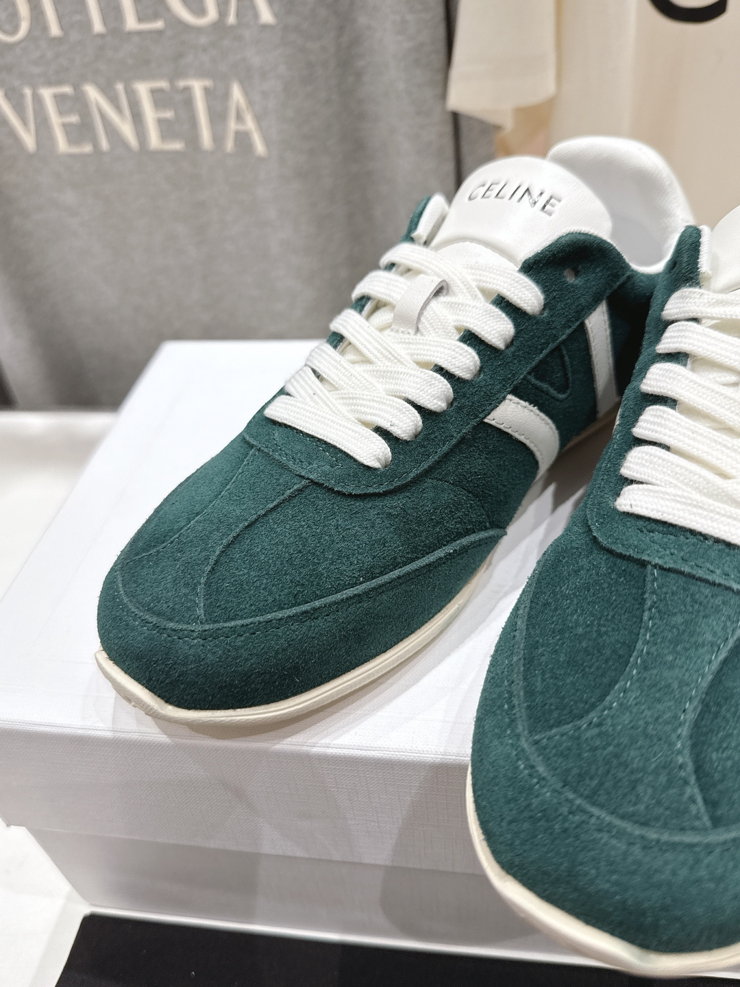 高版本出厂 CELINE*思琳赛琳F035 2025ss新款徽标系带阿甘鞋休闲运动鞋小白鞋简单舒服，干净