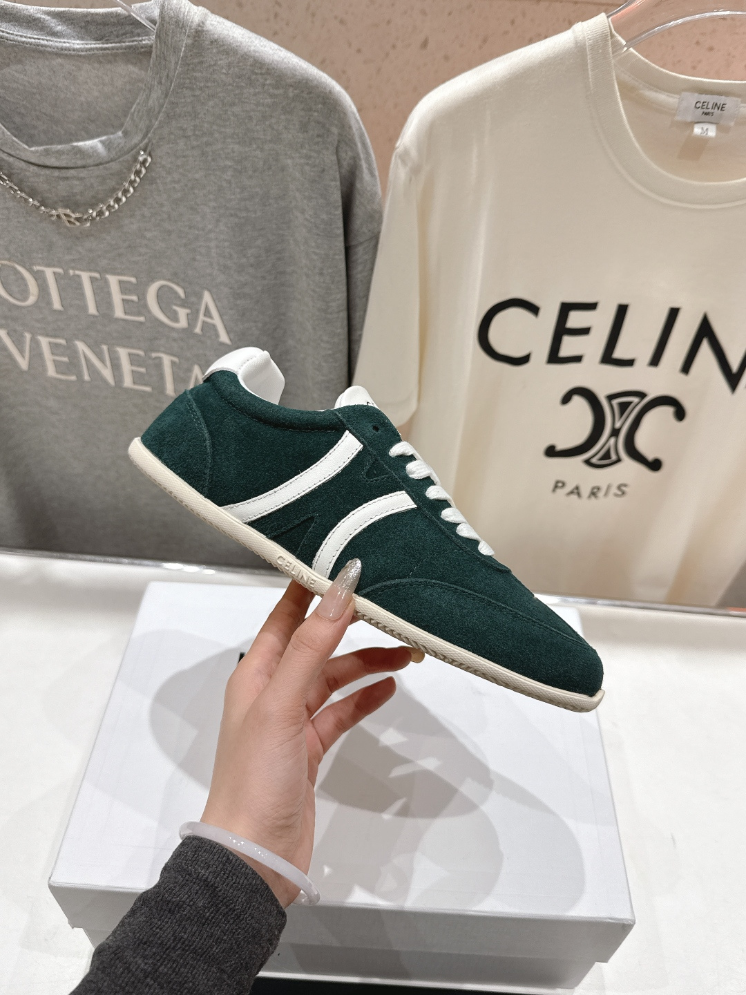 高版本出厂 CELINE*思琳赛琳F035 2025ss新款徽标系带阿甘鞋休闲运动鞋小白鞋简单舒服，干净