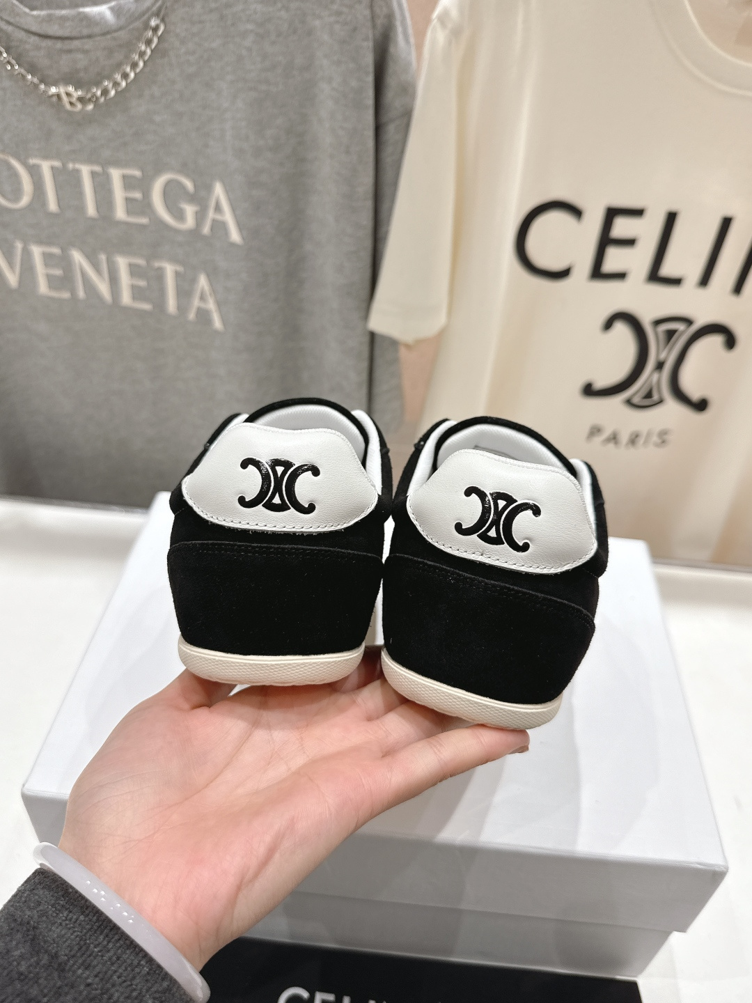 高版本出厂 CELINE*思琳赛琳F035 2025ss新款徽标系带阿甘鞋休闲运动鞋小白鞋简单舒服，干净