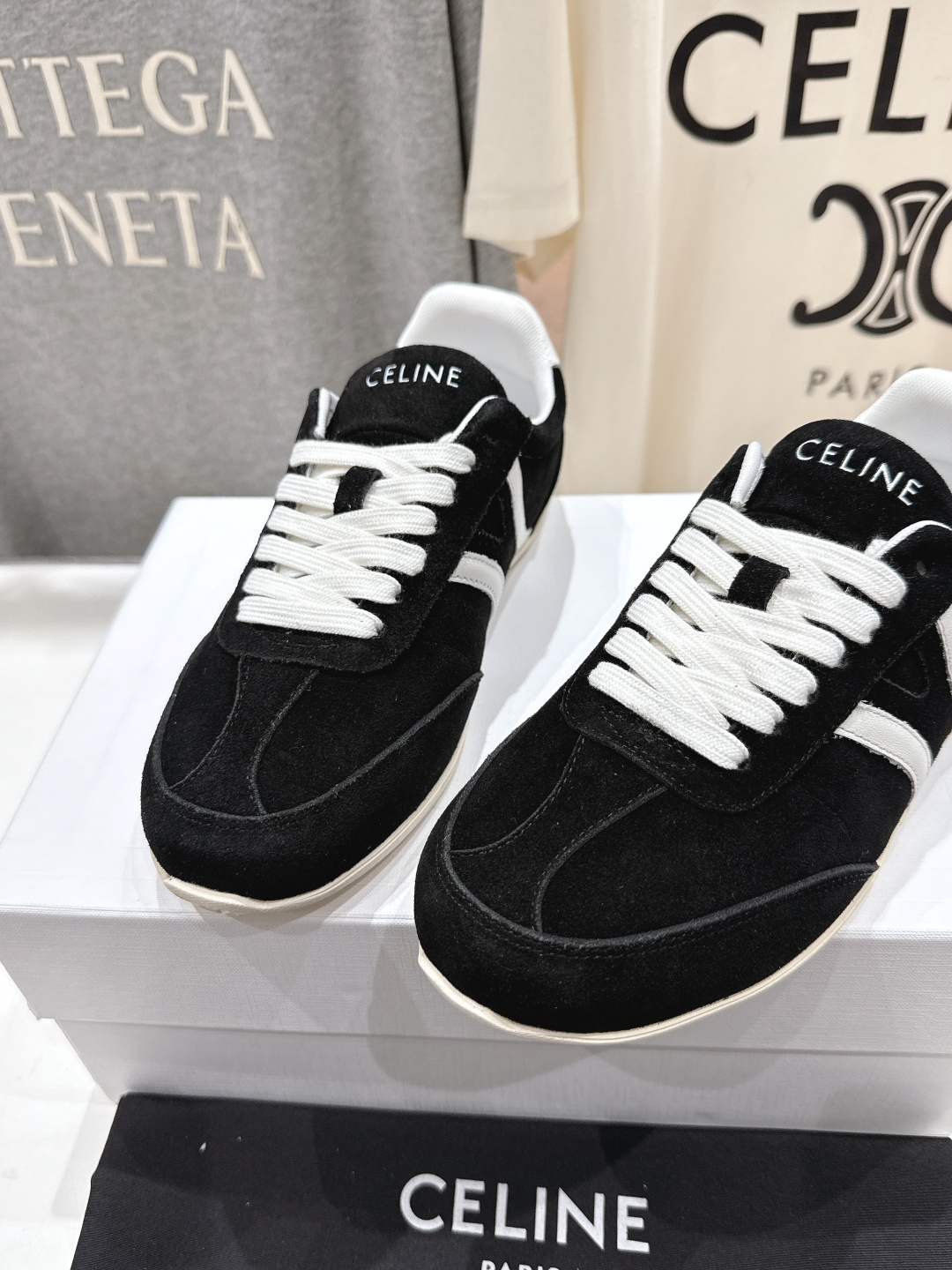 高版本出厂 CELINE*思琳赛琳F035 2025ss新款徽标系带阿甘鞋休闲运动鞋小白鞋简单舒服，干净