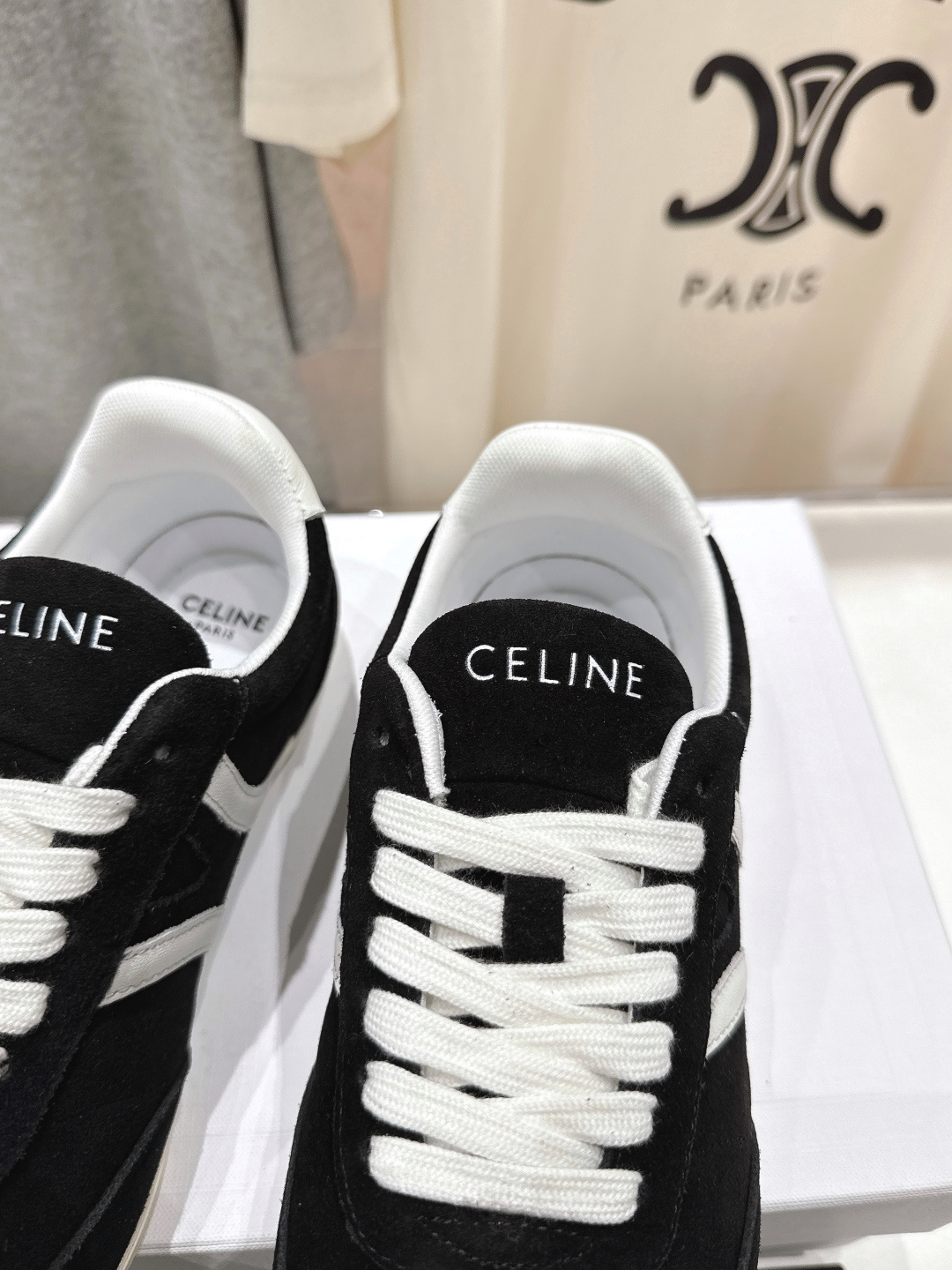 高版本出厂 CELINE*思琳赛琳F035 2025ss新款徽标系带阿甘鞋休闲运动鞋小白鞋简单舒服，干净