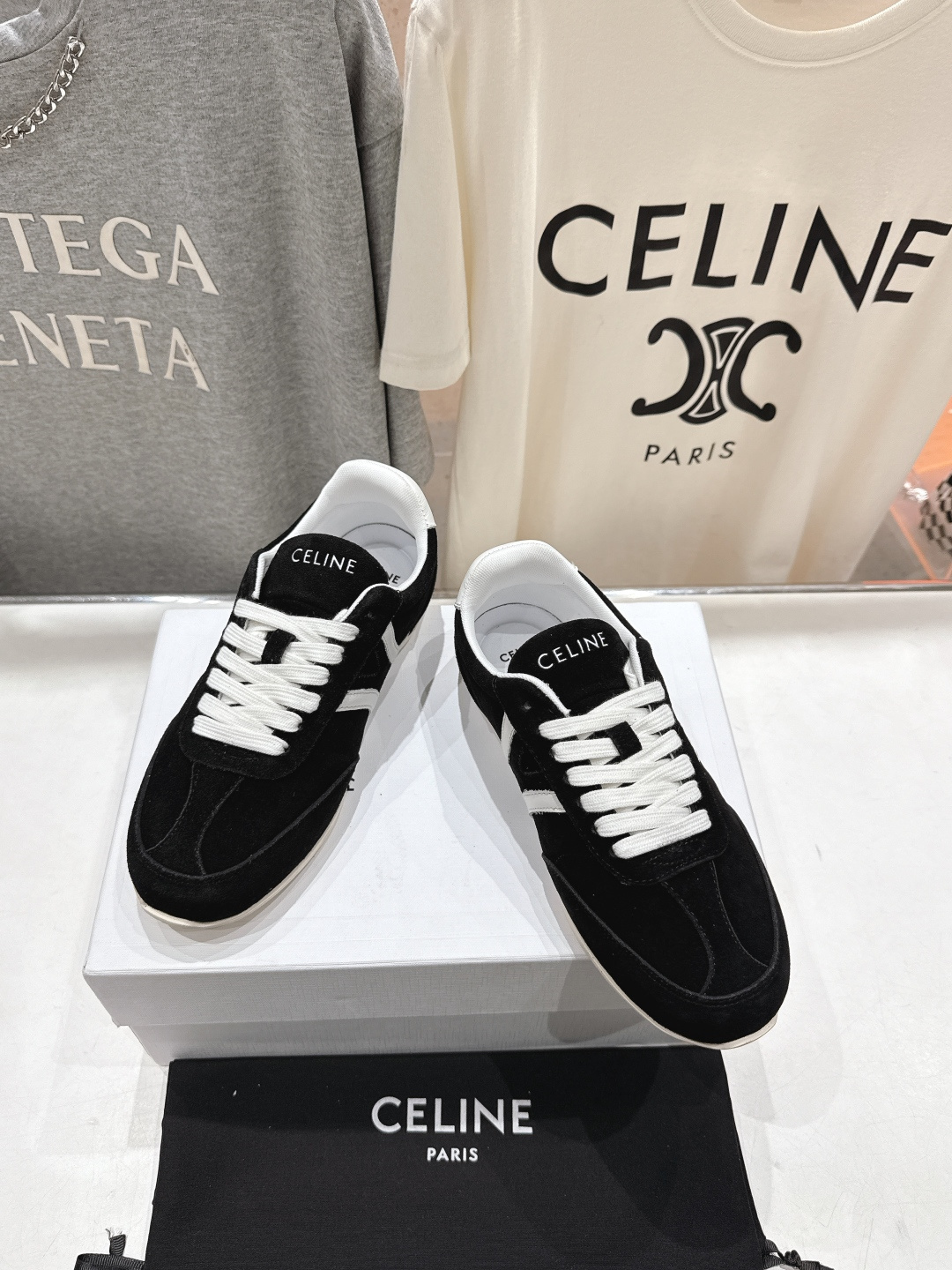 高版本出厂 CELINE*思琳赛琳F035 2025ss新款徽标系带阿甘鞋休闲运动鞋小白鞋简单舒服，干净