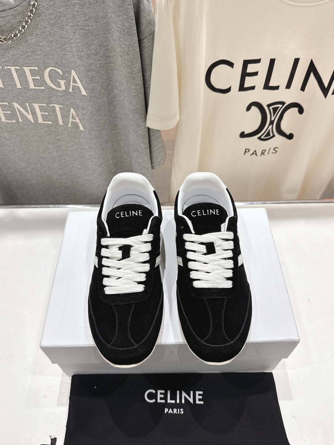 高版本出厂 CELINE*思琳赛琳F035 2025ss新款徽标系带阿甘鞋休闲运动鞋小白鞋简单舒服，干净