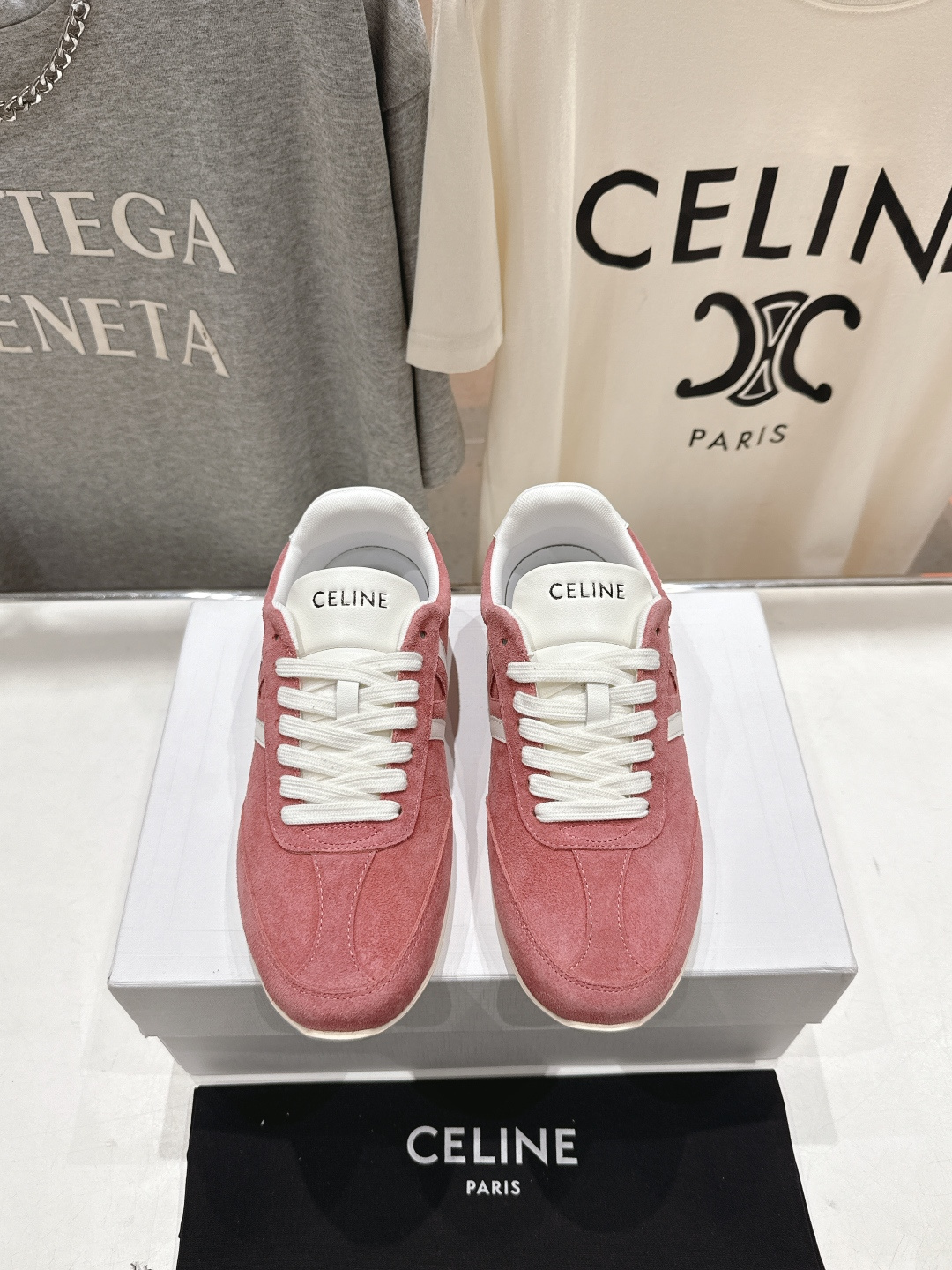 高版本出厂 CELINE*思琳赛琳F035 2025ss新款徽标系带阿甘鞋休闲运动鞋小白鞋简单舒服，干净
