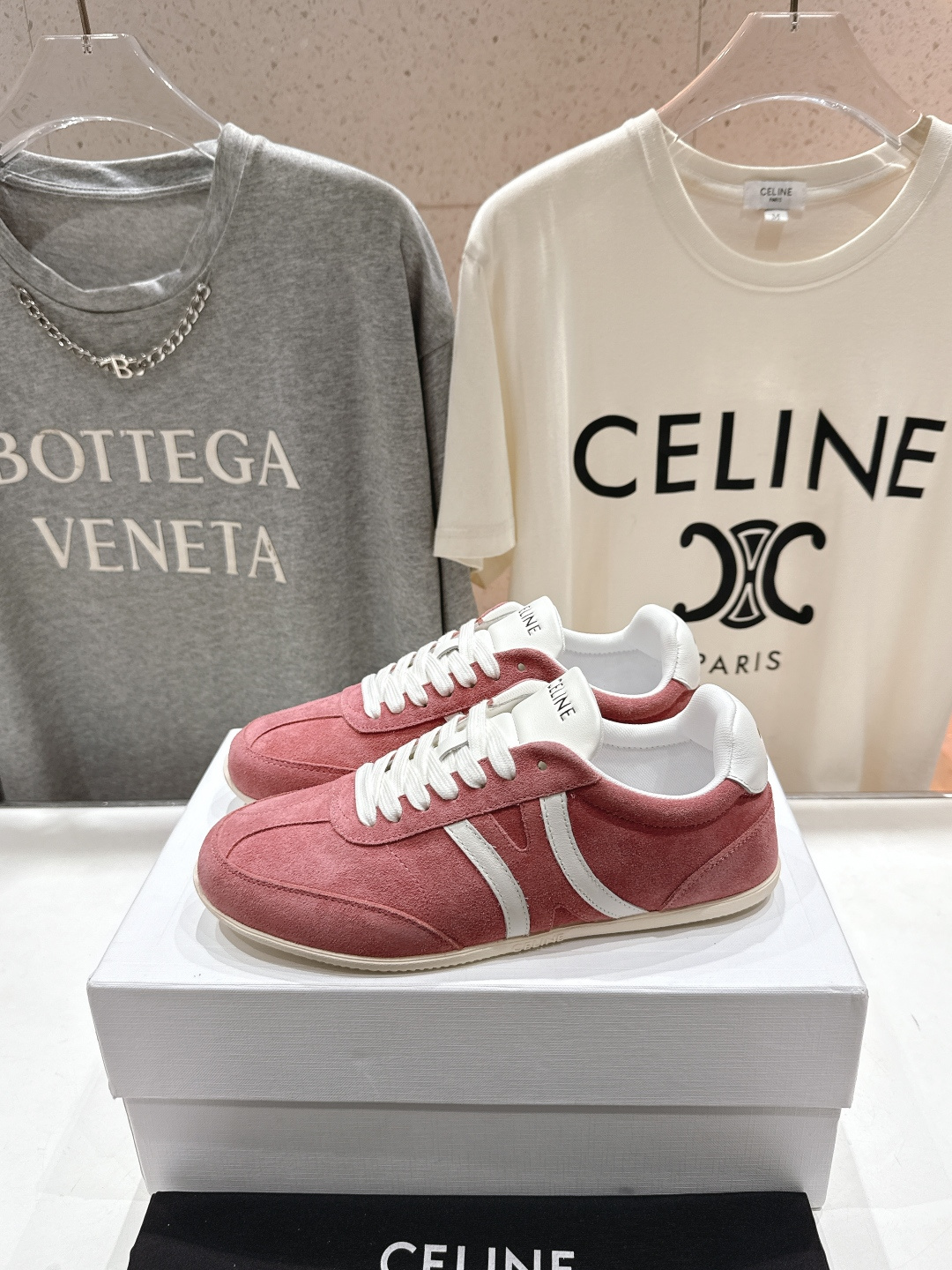 高版本出厂 CELINE*思琳赛琳F035 2025ss新款徽标系带阿甘鞋休闲运动鞋小白鞋简单舒服，干净