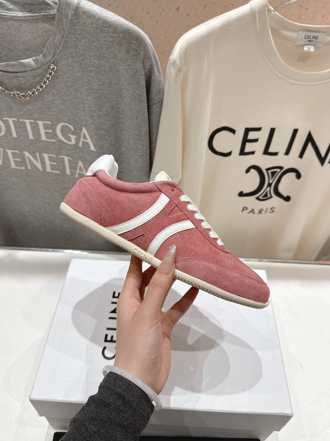高版本出厂 CELINE*思琳赛琳F035 2025ss新款徽标系带阿甘鞋休闲运动鞋小白鞋简单舒服，干净
