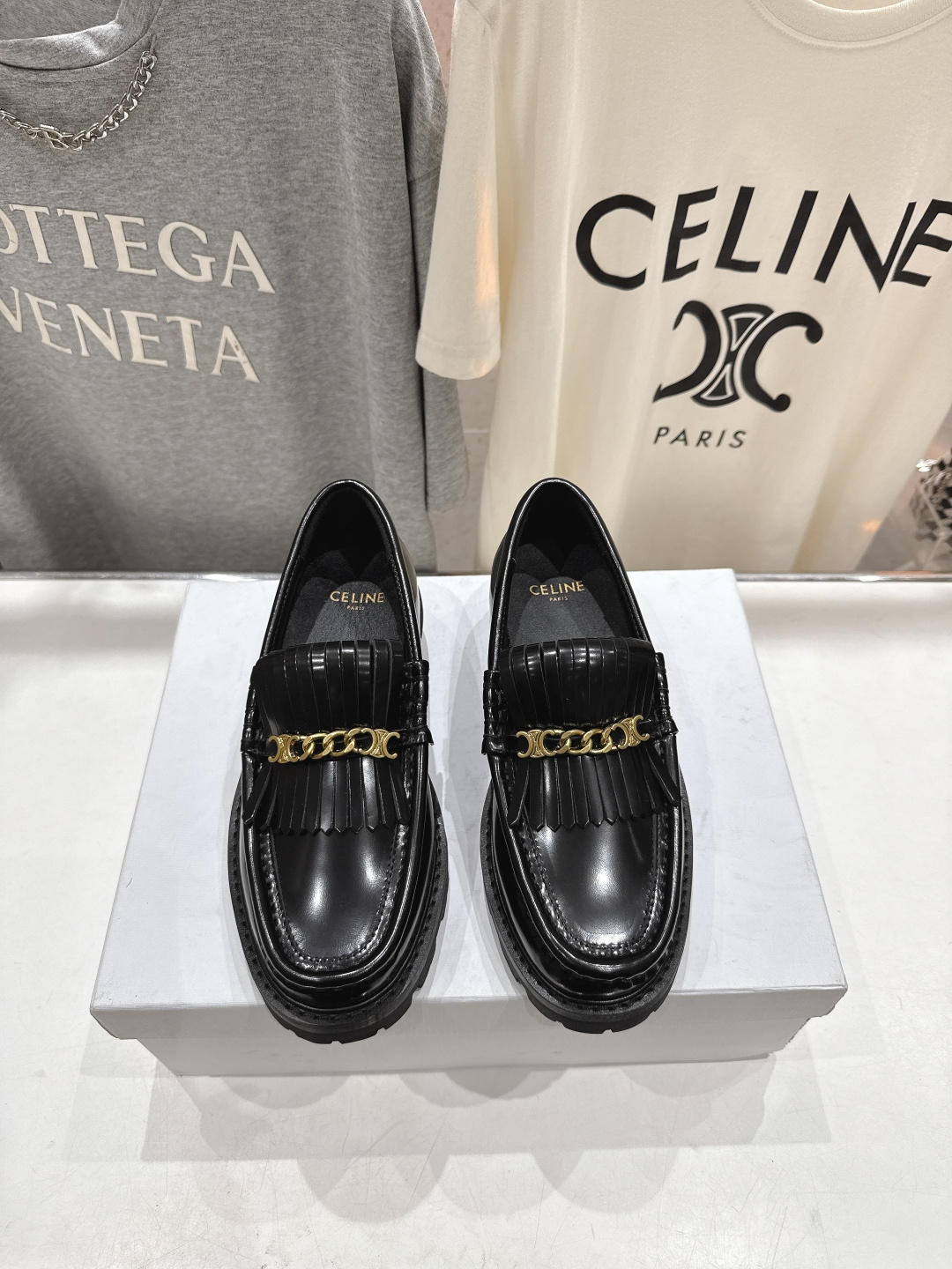高版本出厂 CELINE*赛琳F035 2026ss早春新款厚底玛丽珍乐福鞋网红爆款来袭！各大网红抢先体