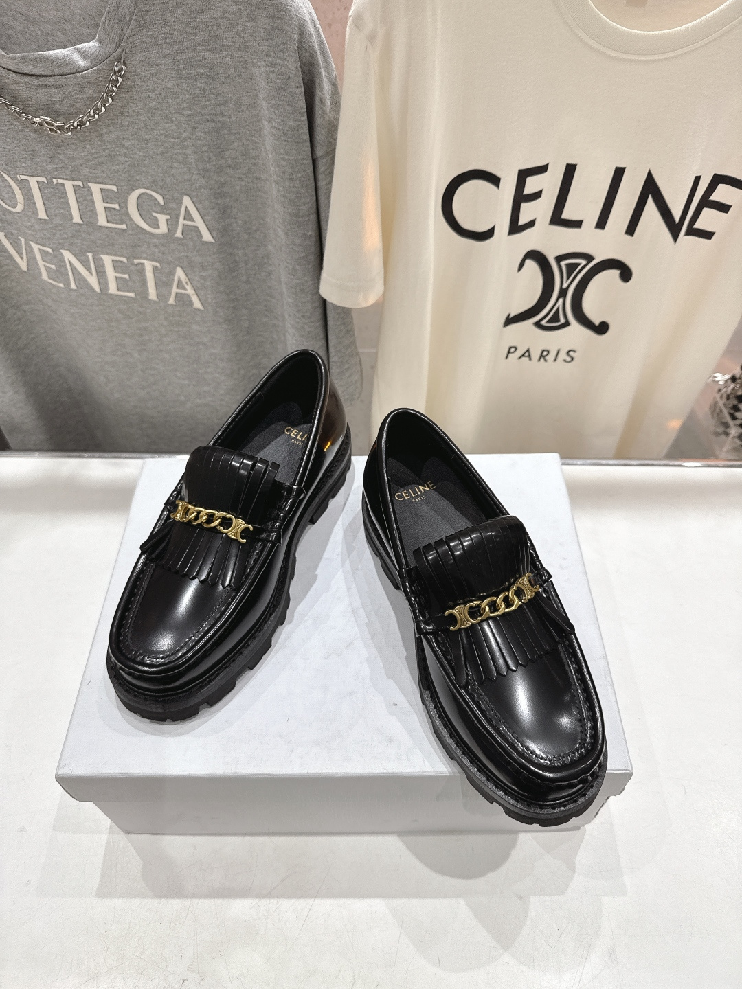 高版本出厂 CELINE*赛琳F035 2026ss早春新款厚底玛丽珍乐福鞋网红爆款来袭！各大网红抢先体