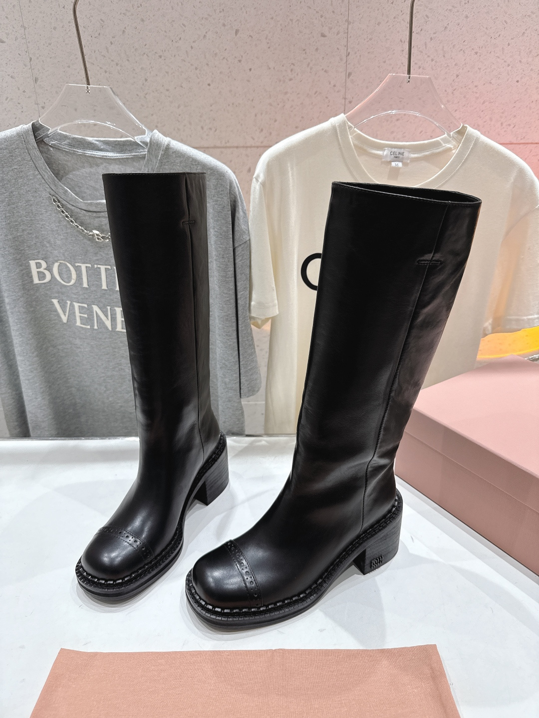 高版本出厂 MiuMiu/缪缪F035 25ss秋冬走秀款西部系列·复古机车靴马丁靴直筒长靴今年最值得入