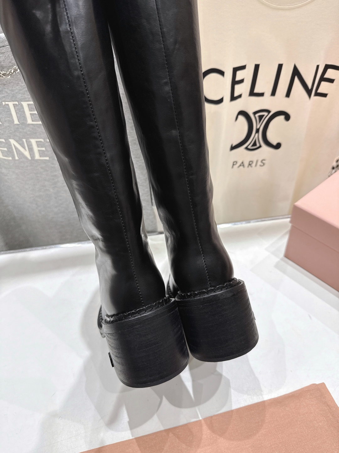 高版本出厂 MiuMiu/缪缪F035 25ss秋冬走秀款西部系列·复古机车靴马丁靴直筒长靴今年最值得入