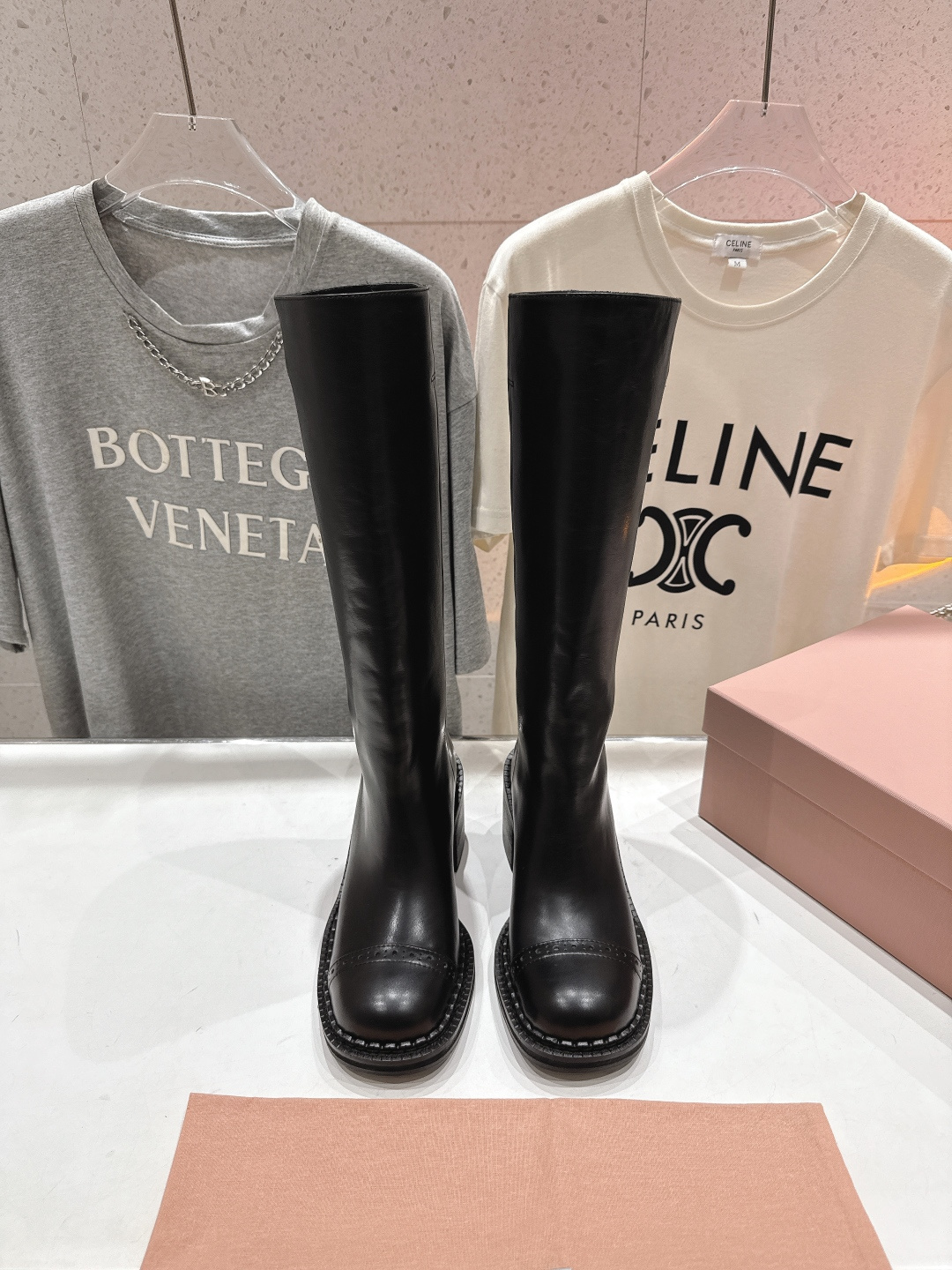 高版本出厂 MiuMiu/缪缪F035 25ss秋冬走秀款西部系列·复古机车靴马丁靴直筒长靴今年最值得入