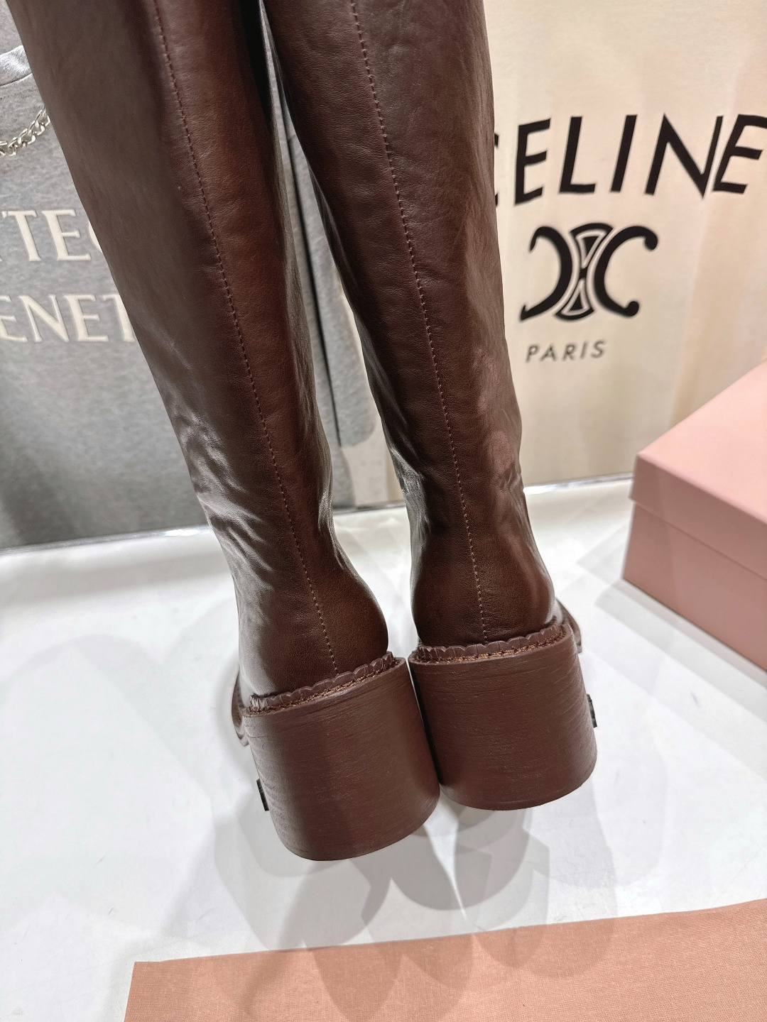 高版本出厂 MiuMiu/缪缪F035 25ss秋冬走秀款西部系列·复古机车靴马丁靴直筒长靴今年最值得入