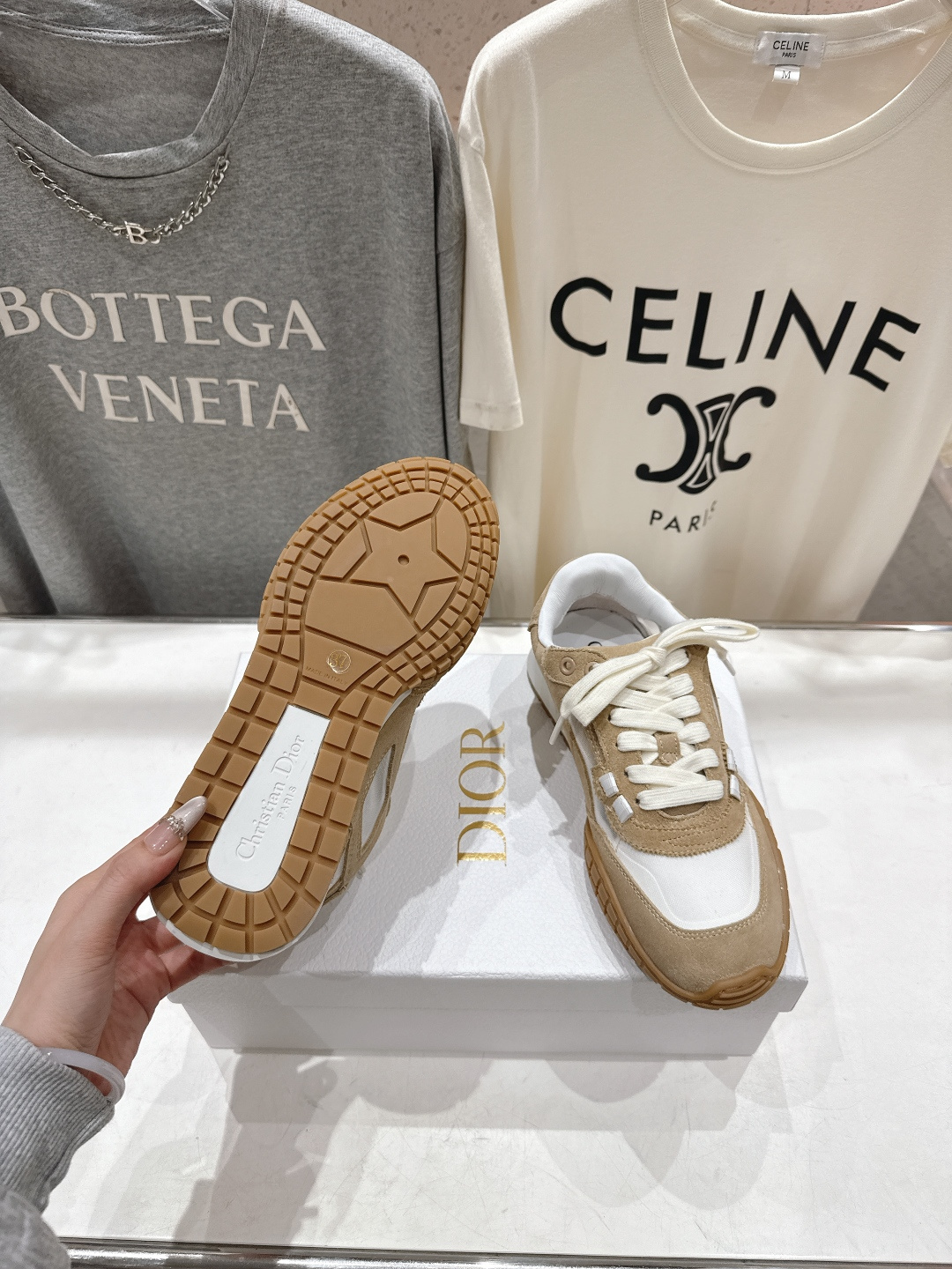 高版本出厂 情侣款 Dior 迪奥D家F019 2026ss系带新款学院风时尚休闲鞋德训鞋运动鞋原版购入