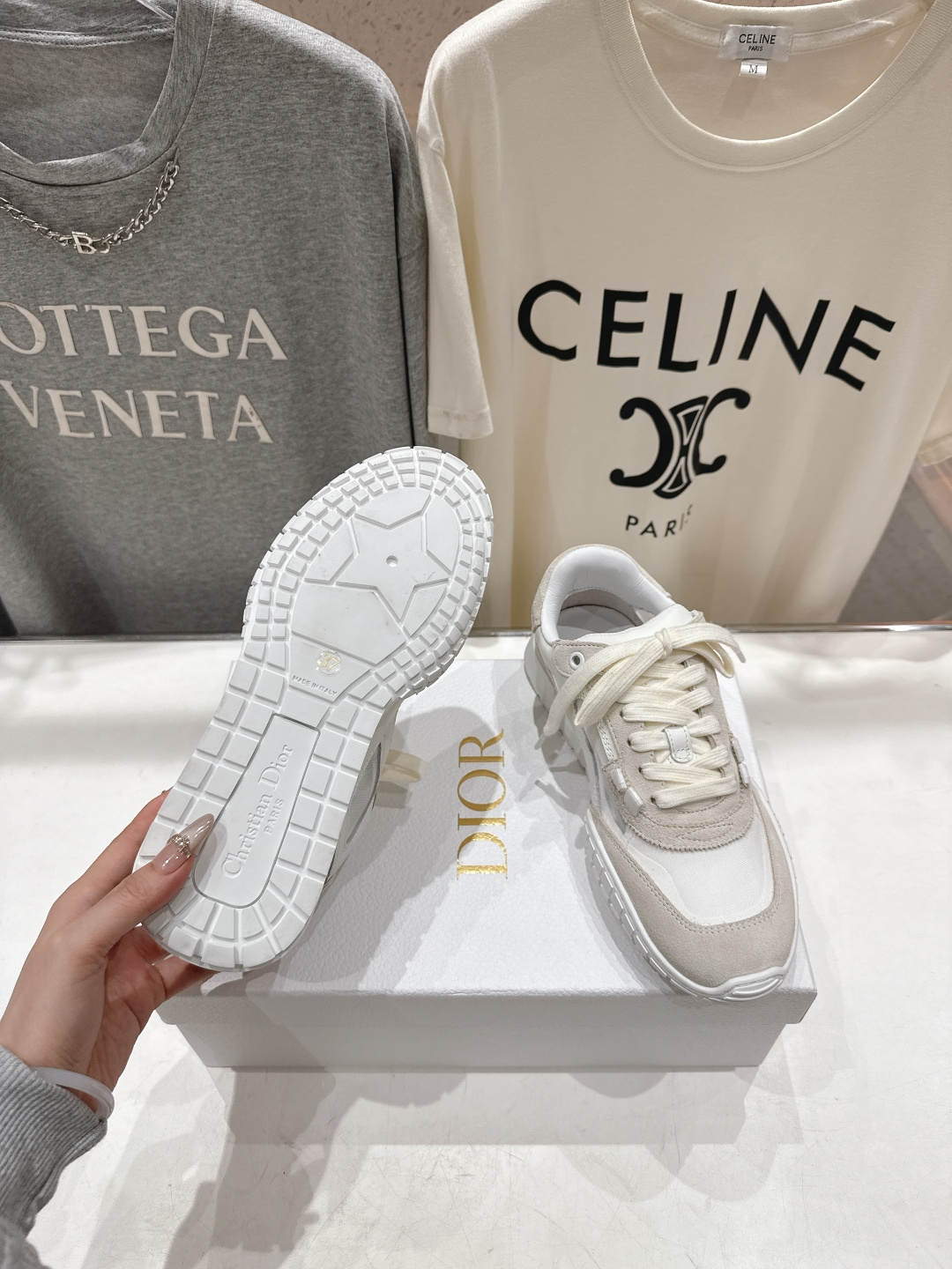 高版本出厂 情侣款 Dior 迪奥D家F019 2026ss系带新款学院风时尚休闲鞋德训鞋运动鞋原版购入