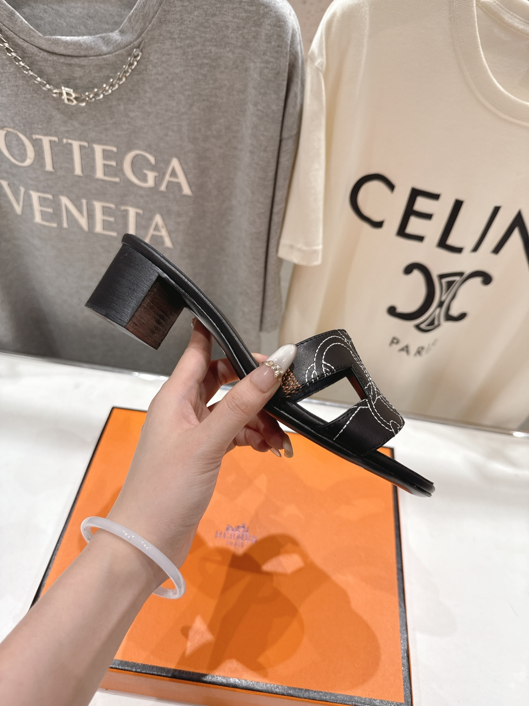 高版本出厂 高跟 HERMES*✈️爱马仕H家2026ss最新夏季升级版经典高跟H拖鞋🇮🇹度假旅游必备神