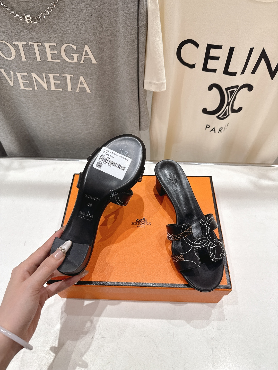 高版本出厂 高跟 HERMES*✈️爱马仕H家2026ss最新夏季升级版经典高跟H拖鞋🇮🇹度假旅游必备神