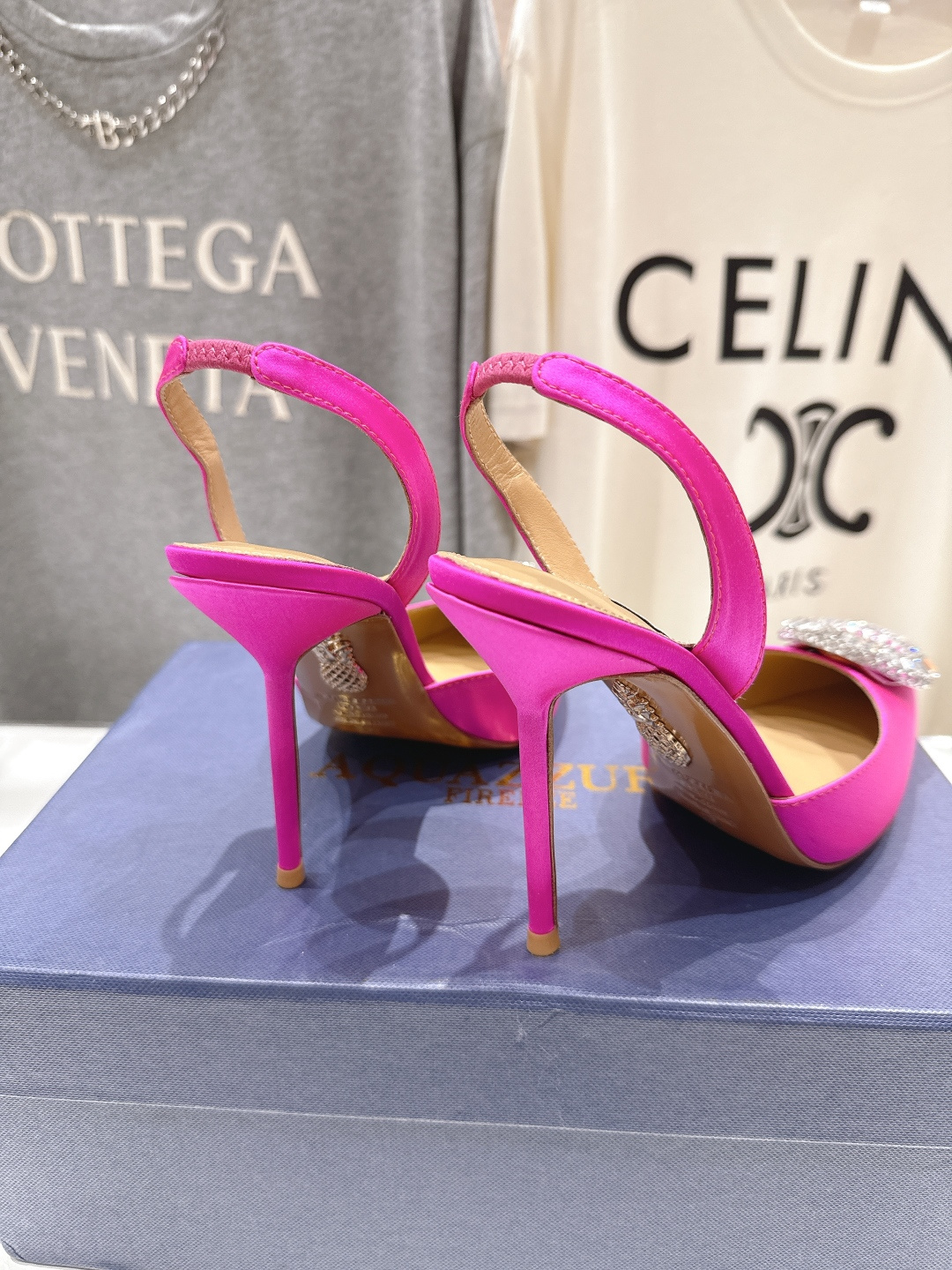 高版本出厂 AQUAZZURA～菠萝26ss/春夏全新水钻高跟鞋时装鞋单鞋凉鞋🥂【市场顶级版本】大热水钻