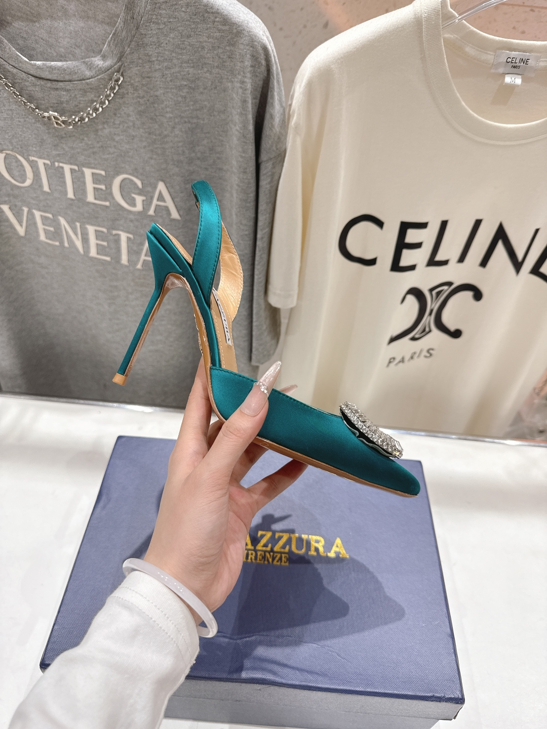 高版本出厂 AQUAZZURA～菠萝26ss/春夏全新水钻高跟鞋时装鞋单鞋凉鞋🥂【市场顶级版本】大热水钻