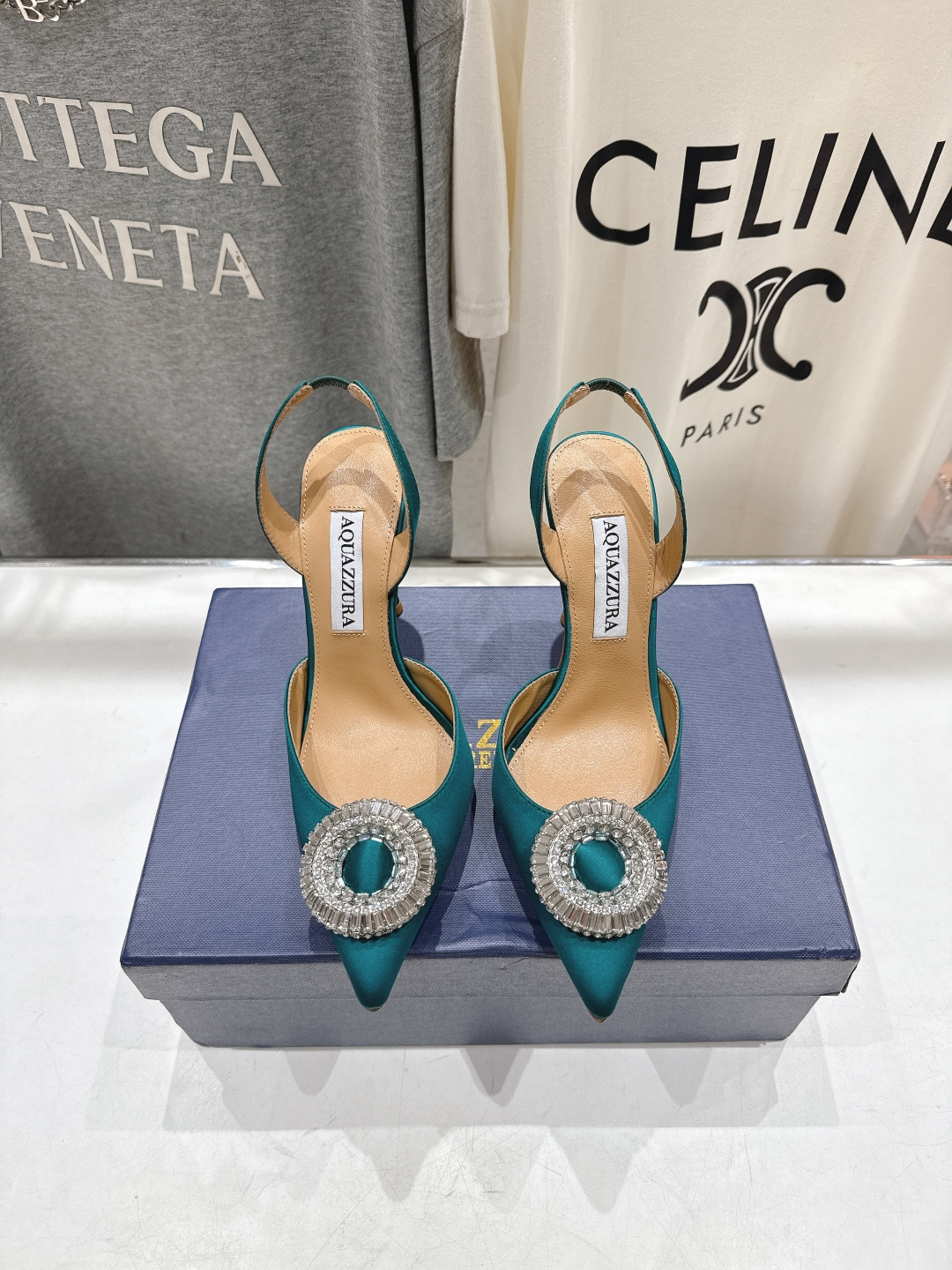 高版本出厂 AQUAZZURA～菠萝26ss/春夏全新水钻高跟鞋时装鞋单鞋凉鞋🥂【市场顶级版本】大热水钻