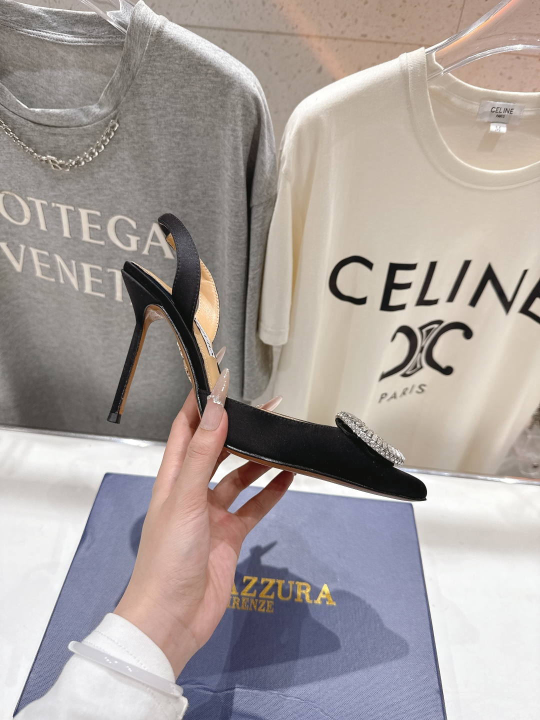 高版本出厂 AQUAZZURA～菠萝26ss/春夏全新水钻高跟鞋时装鞋单鞋凉鞋🥂【市场顶级版本】大热水钻