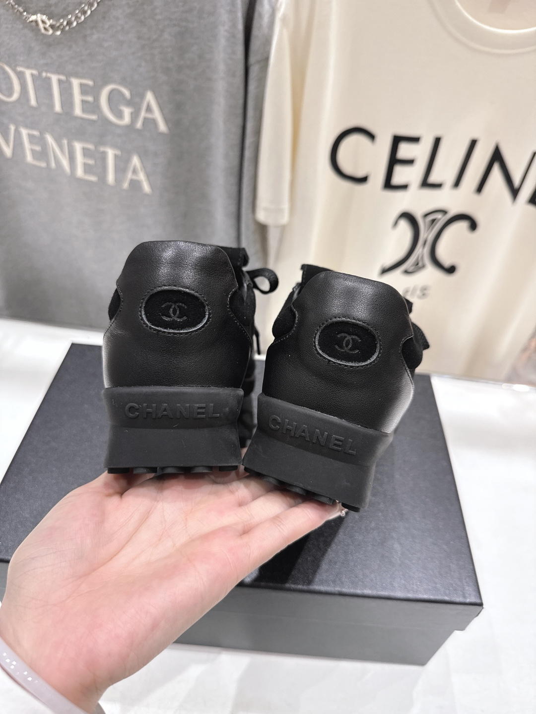 高版本出厂 Chanel*小香F015 2026ss早春新款熊猫鞋休闲运动鞋饼干鞋顶级版本～原版开发楦型