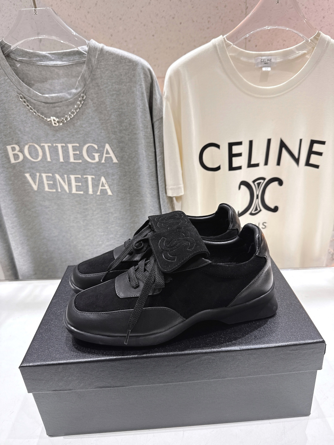 高版本出厂 Chanel*小香F015 2026ss早春新款熊猫鞋休闲运动鞋饼干鞋顶级版本～原版开发楦型