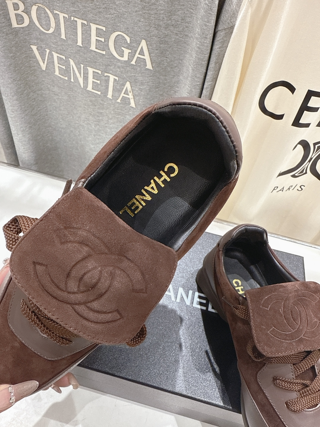 高版本出厂 Chanel*小香F015 2026ss早春新款熊猫鞋休闲运动鞋饼干鞋顶级版本～原版开发楦型