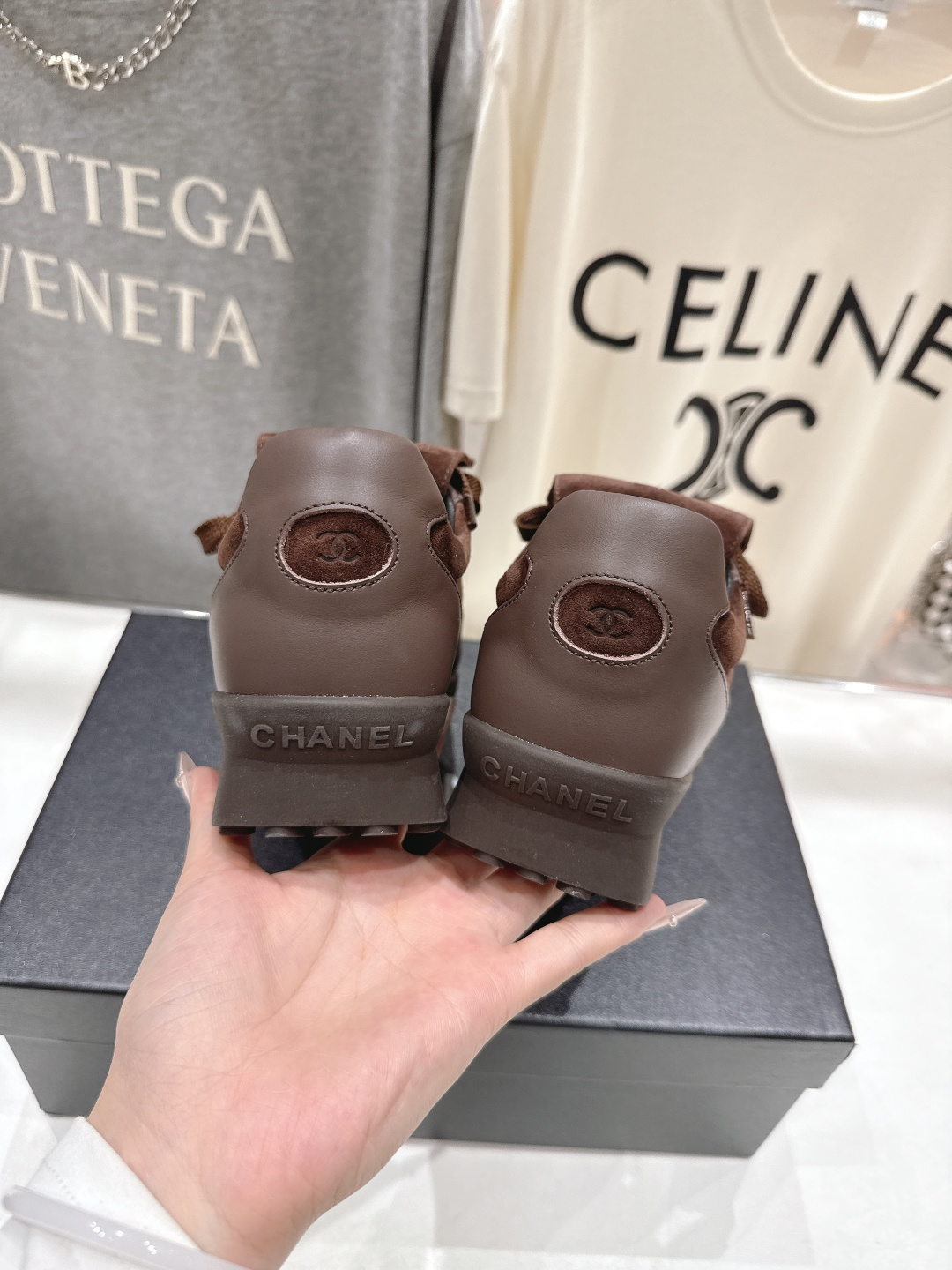 高版本出厂 Chanel*小香F015 2026ss早春新款熊猫鞋休闲运动鞋饼干鞋顶级版本～原版开发楦型